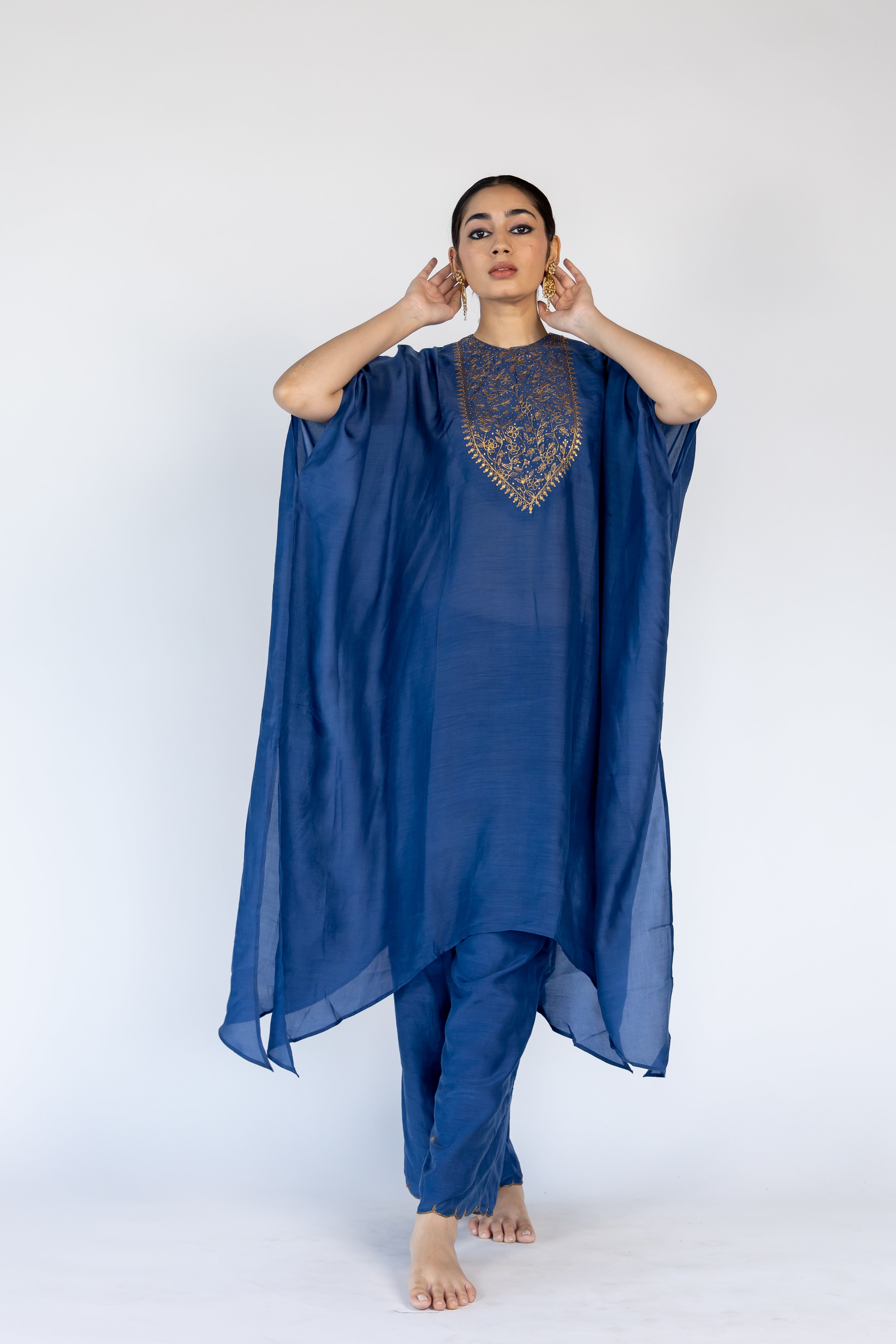 Lailaa Caftan Set - Blue