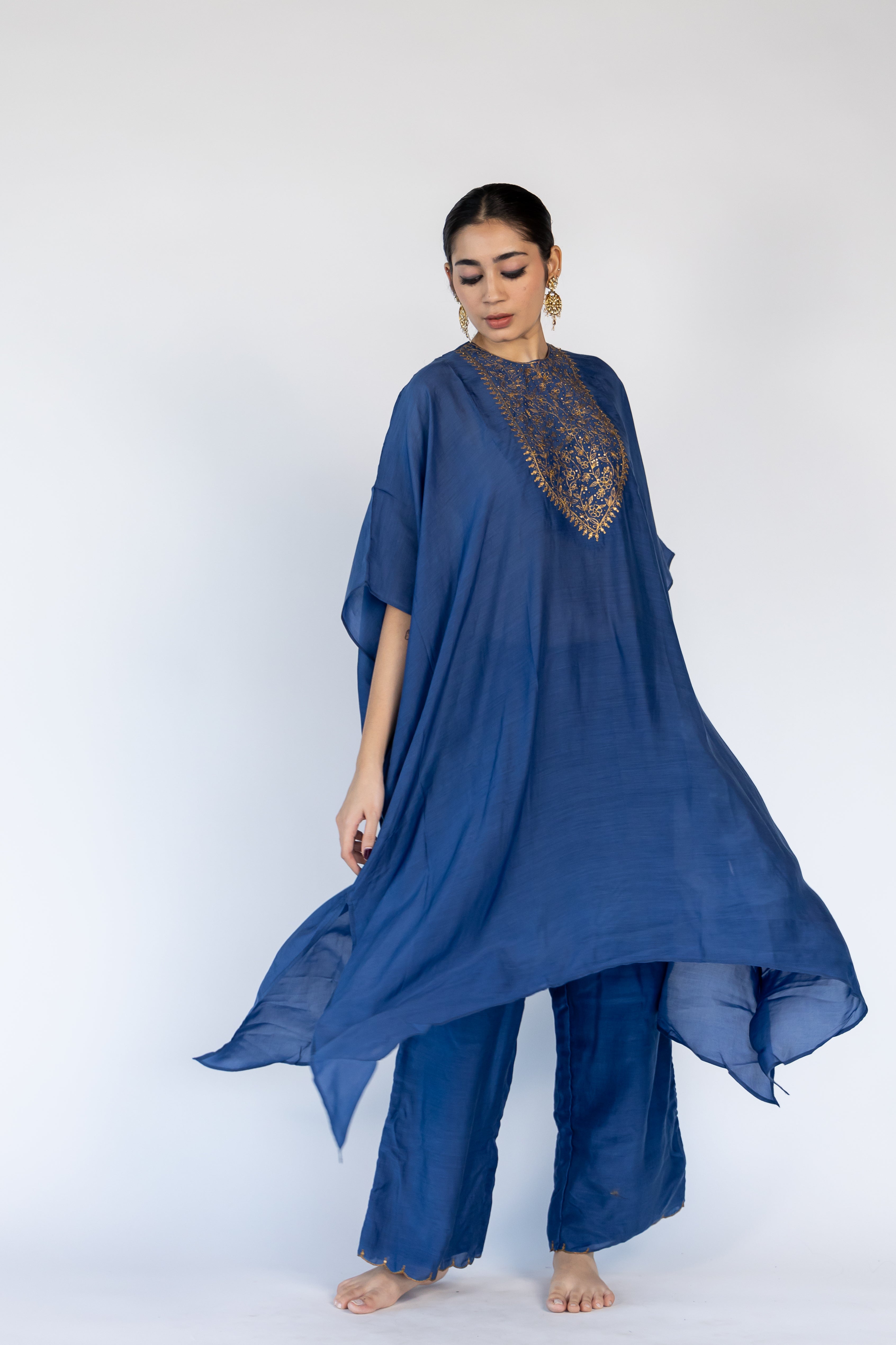 Lailaa Caftan Set - Blue