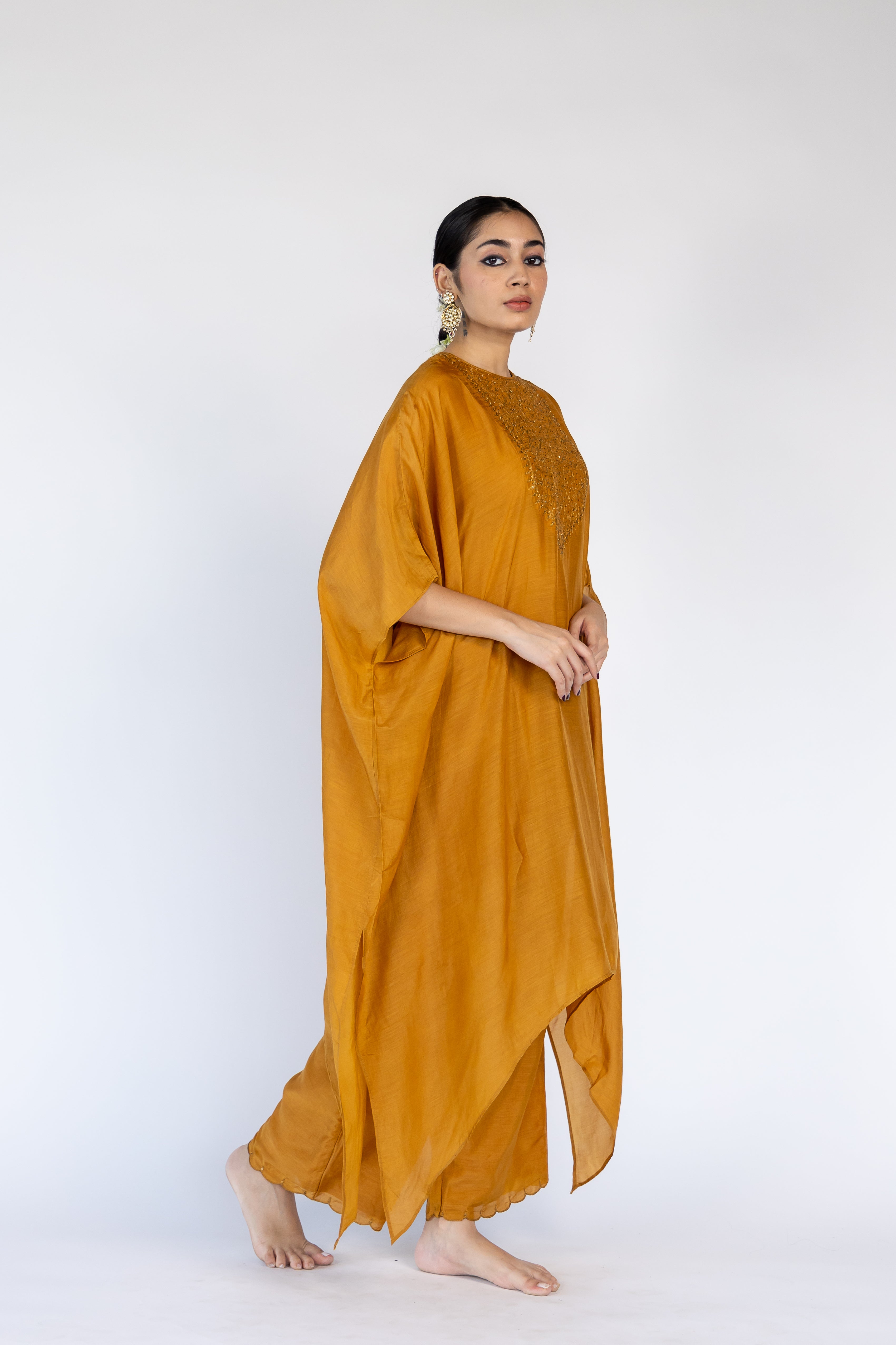 Lailaa Caftan Set - Mustard