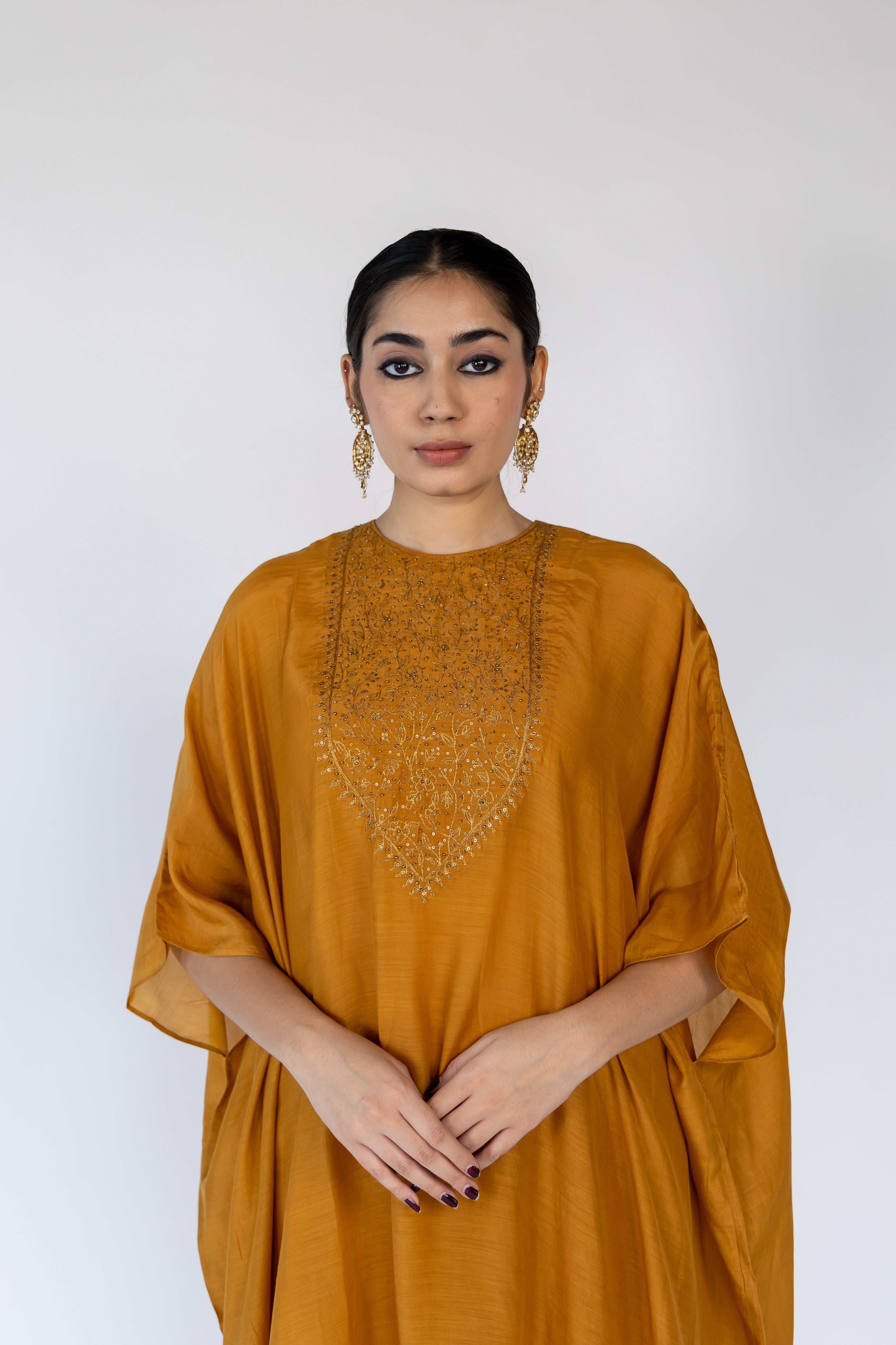 Lailaa Caftan Set - Mustard