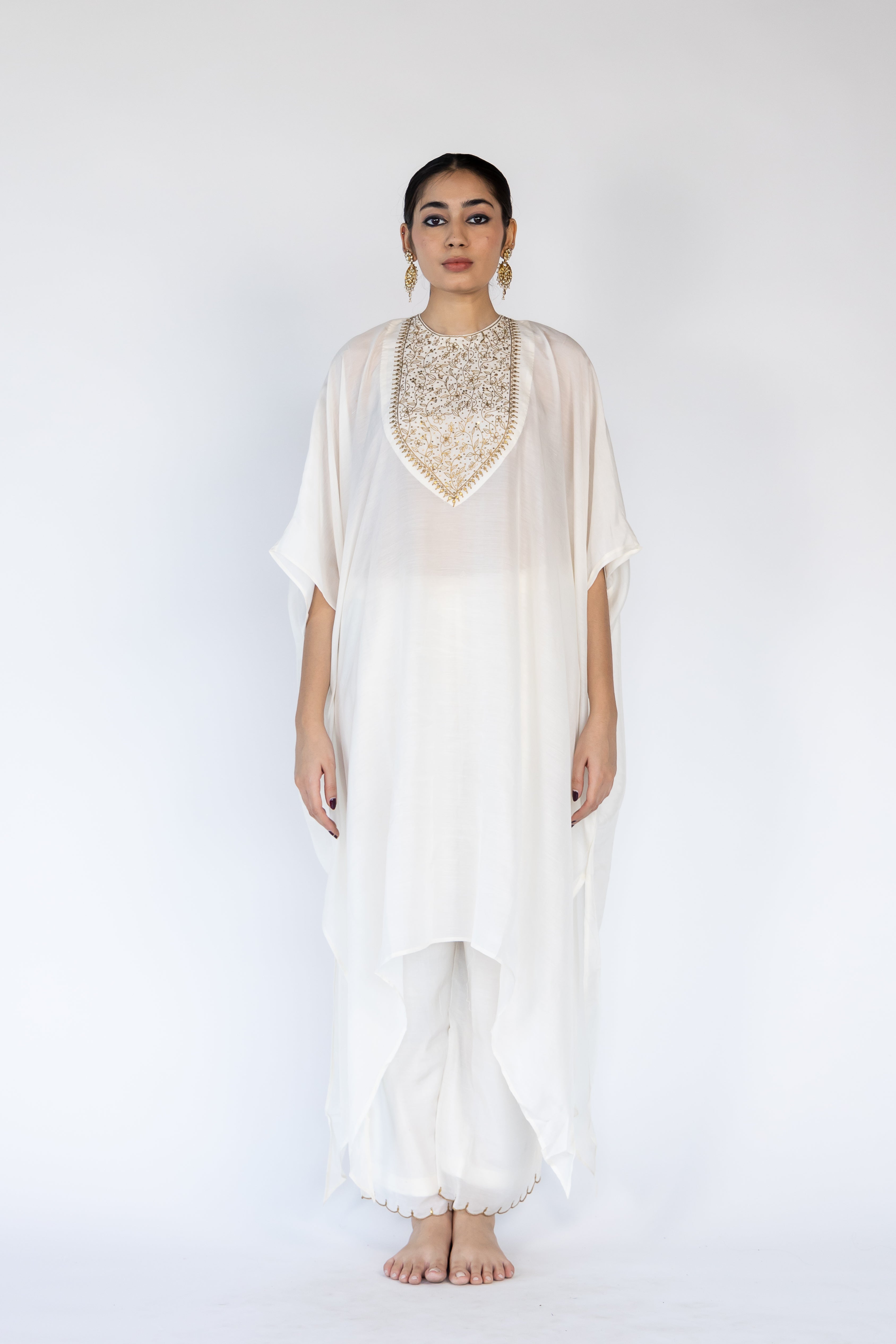 Lailaa Caftan Set - Ivory