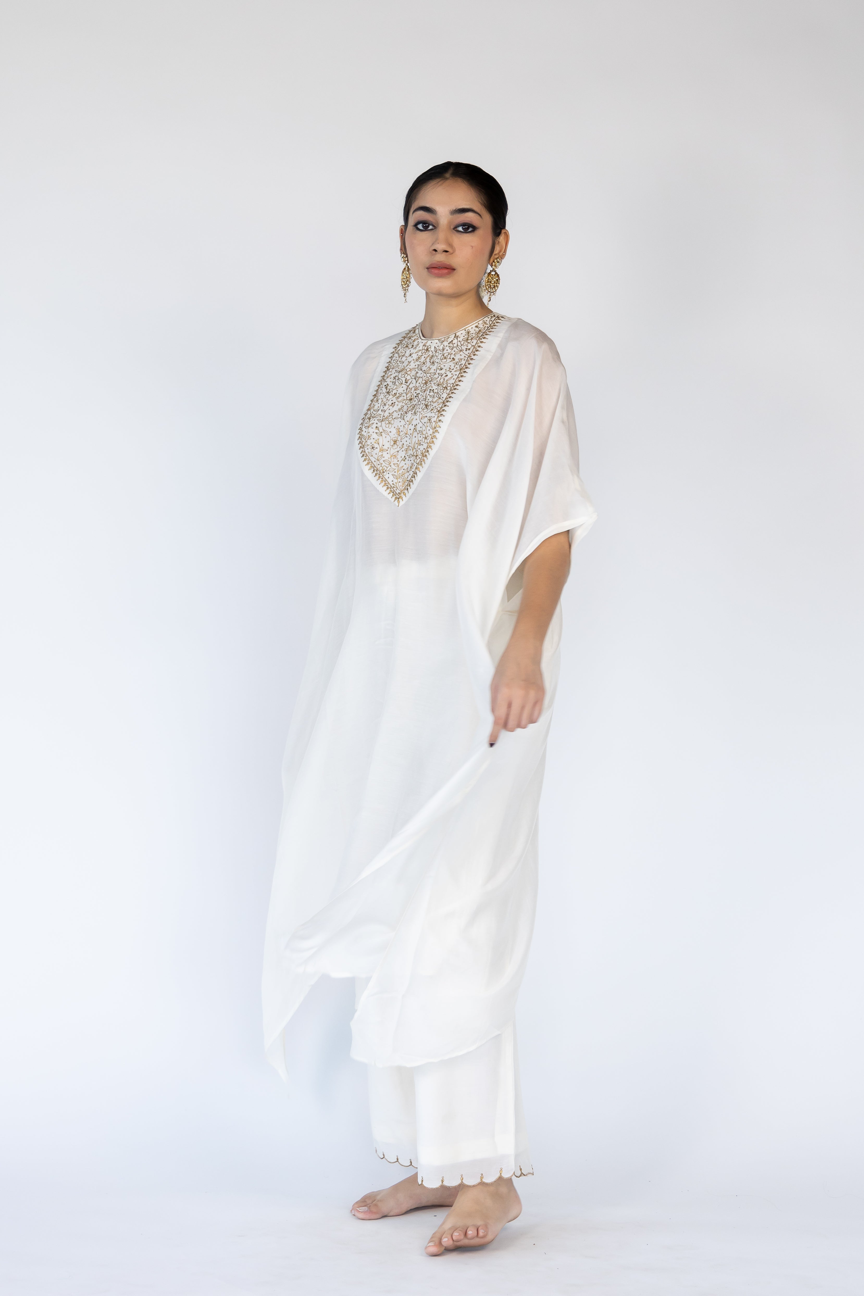 Lailaa Caftan Set - Ivory