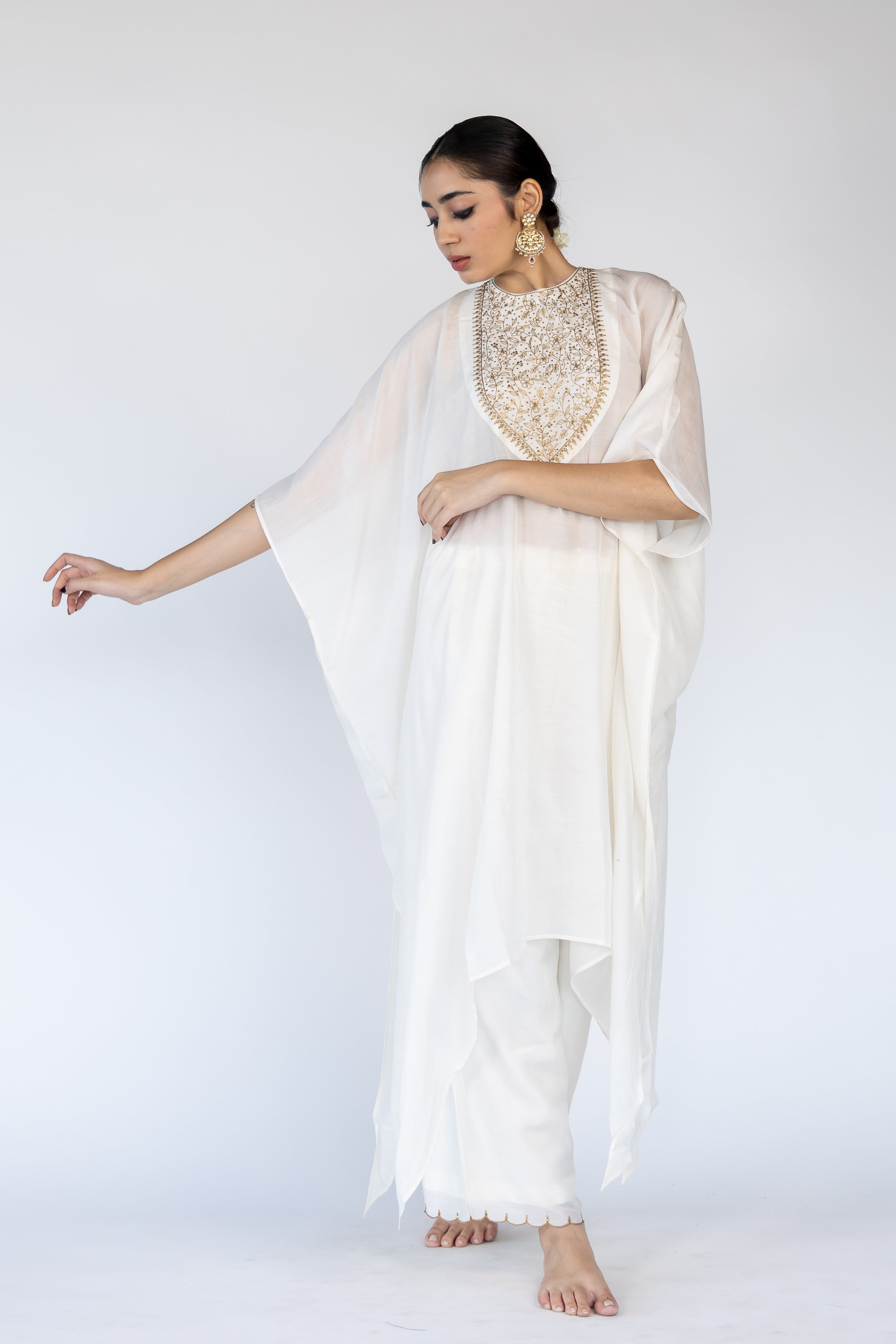 Lailaa Caftan Set - Ivory