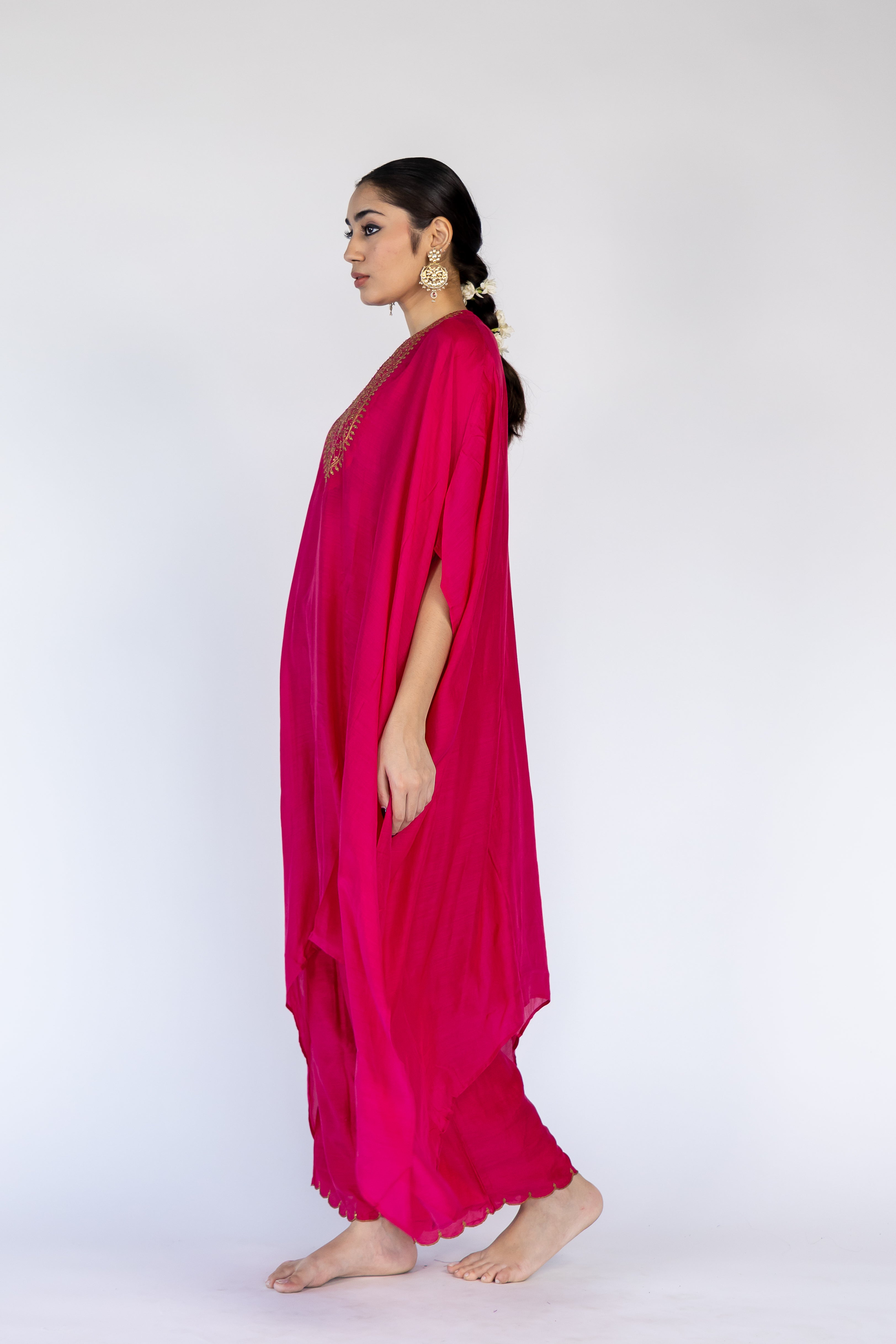 Lailaa Caftan Set - Rani Pink