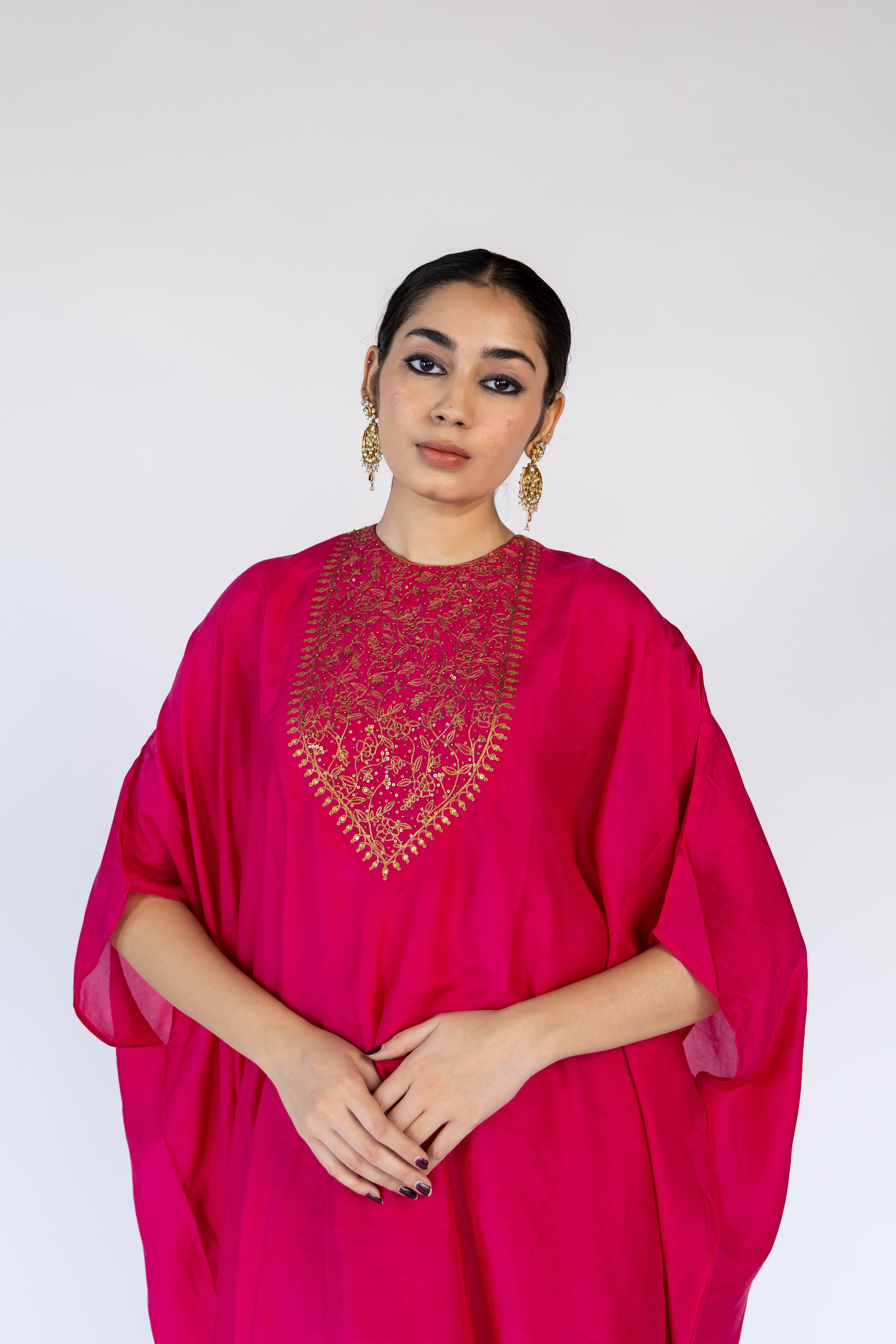 Lailaa Caftan Set - Rani Pink