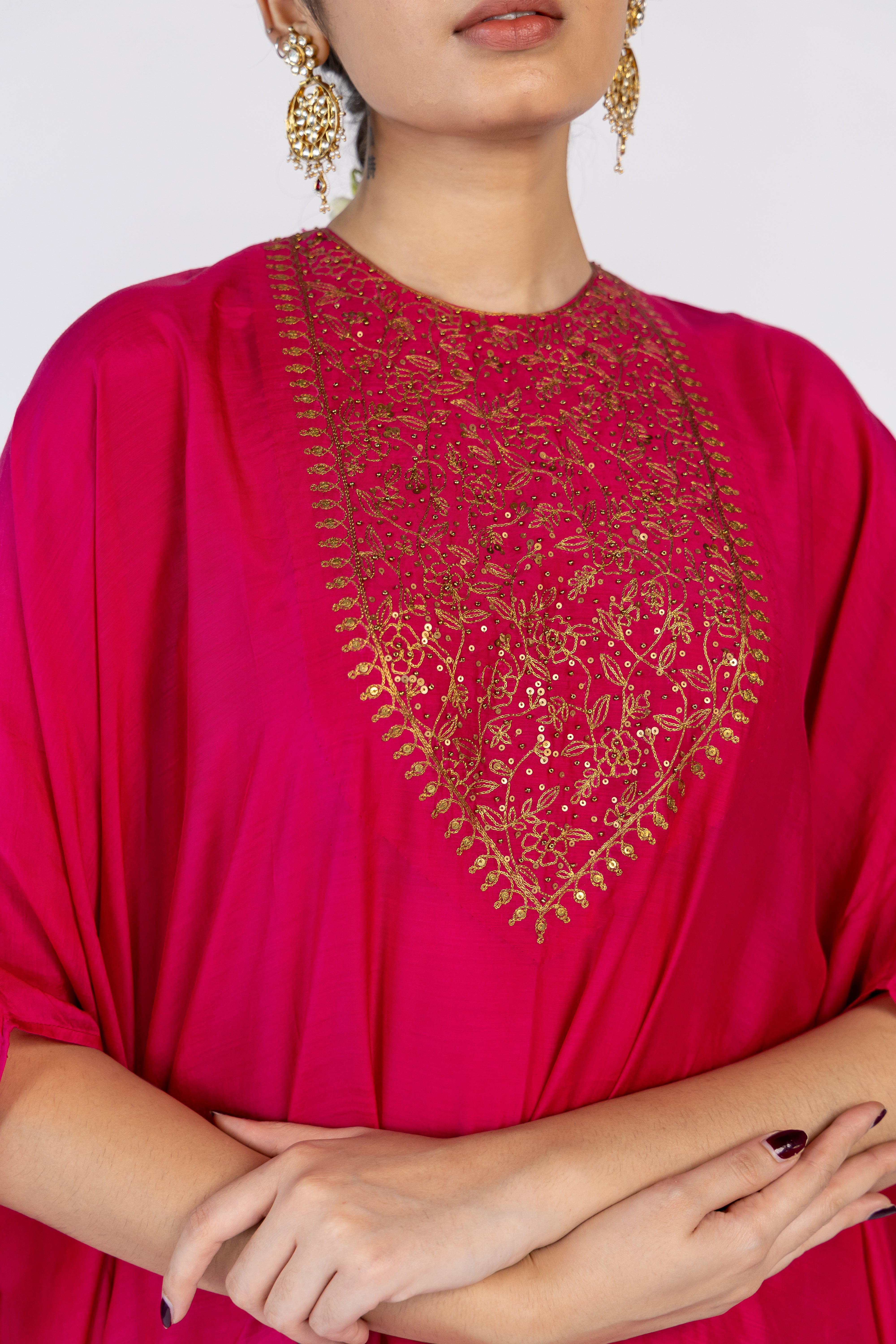 Lailaa Caftan Set - Rani Pink