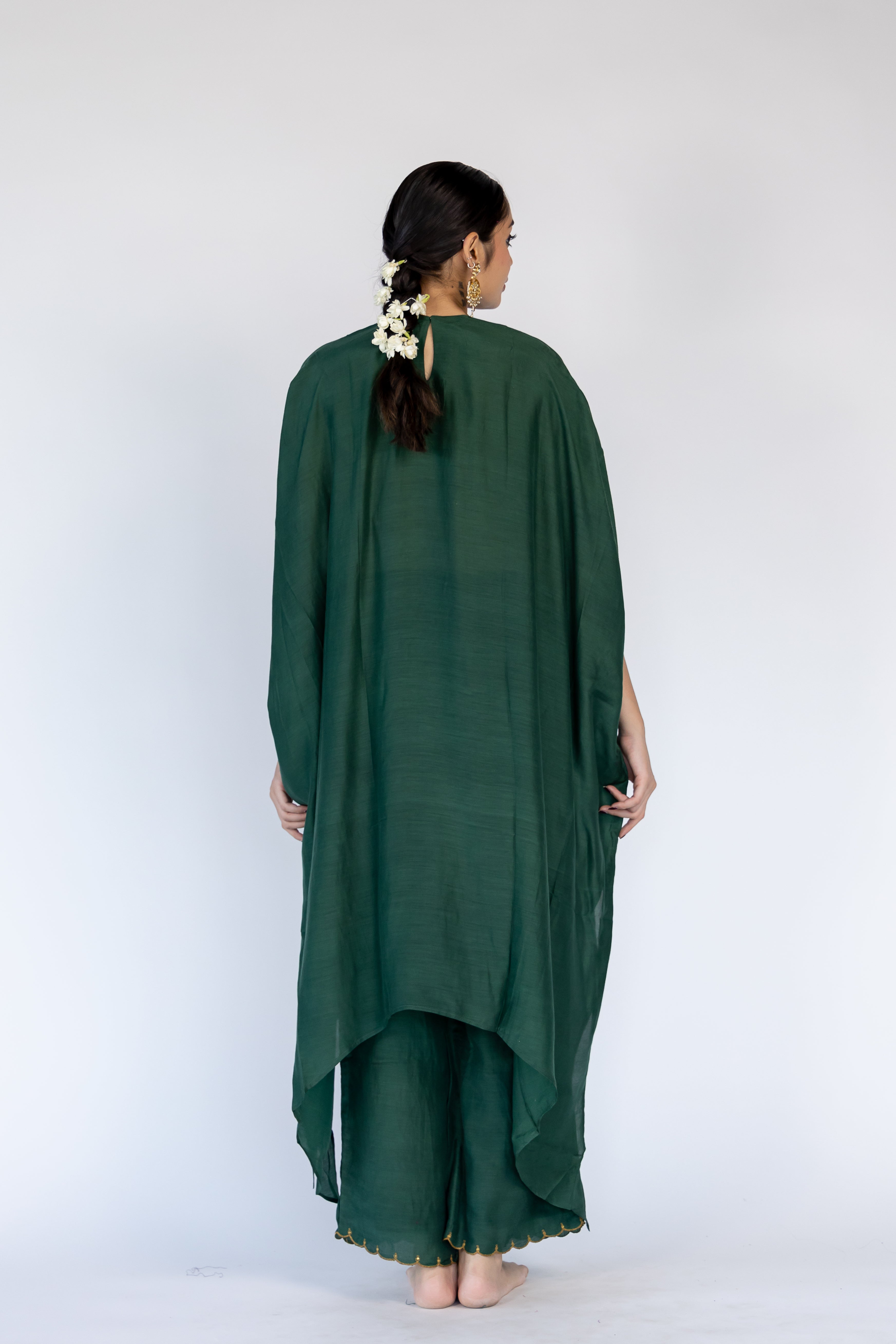 Lailaa Caftan Set - Emerald Green