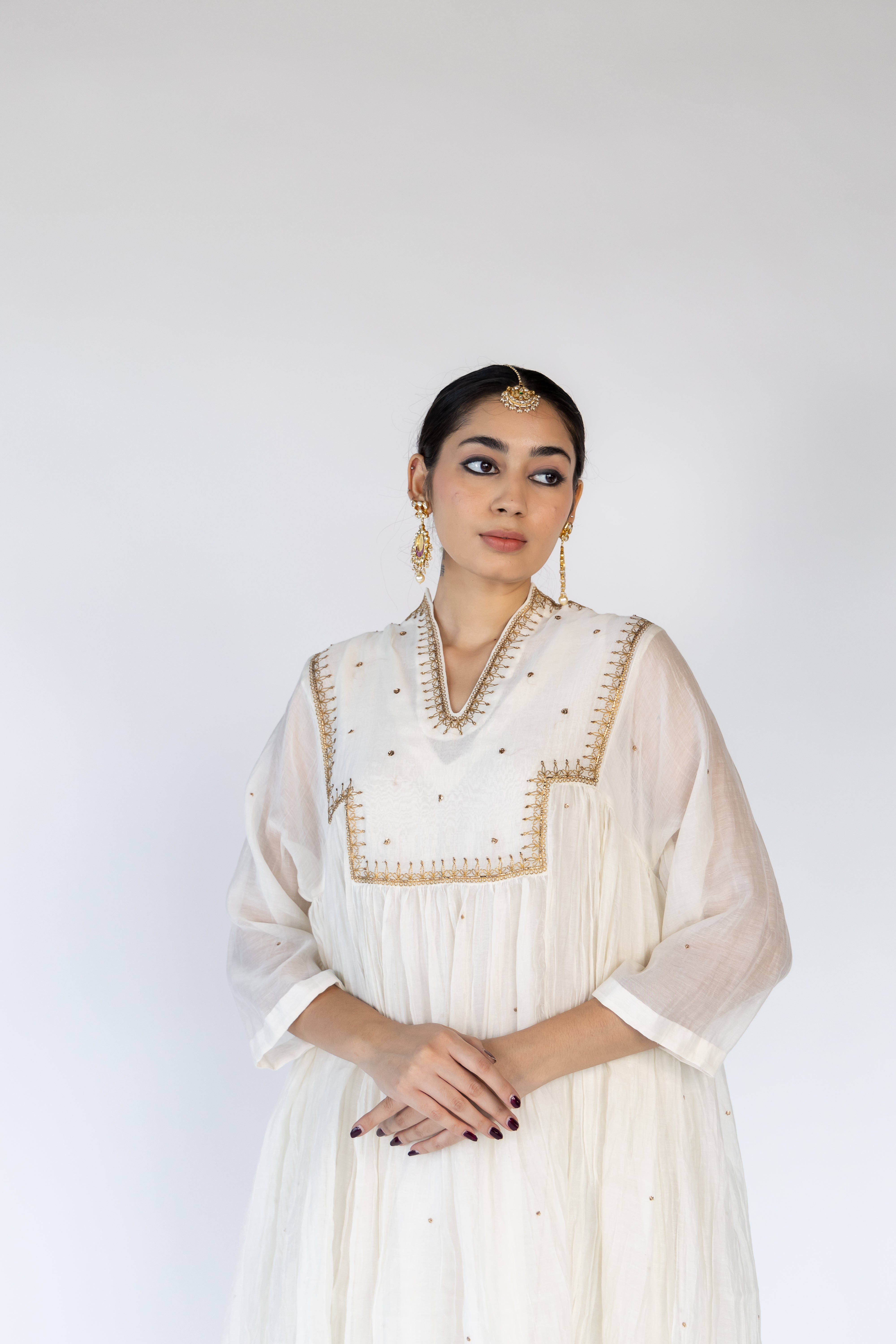 Farah Kurta Set - Ivory