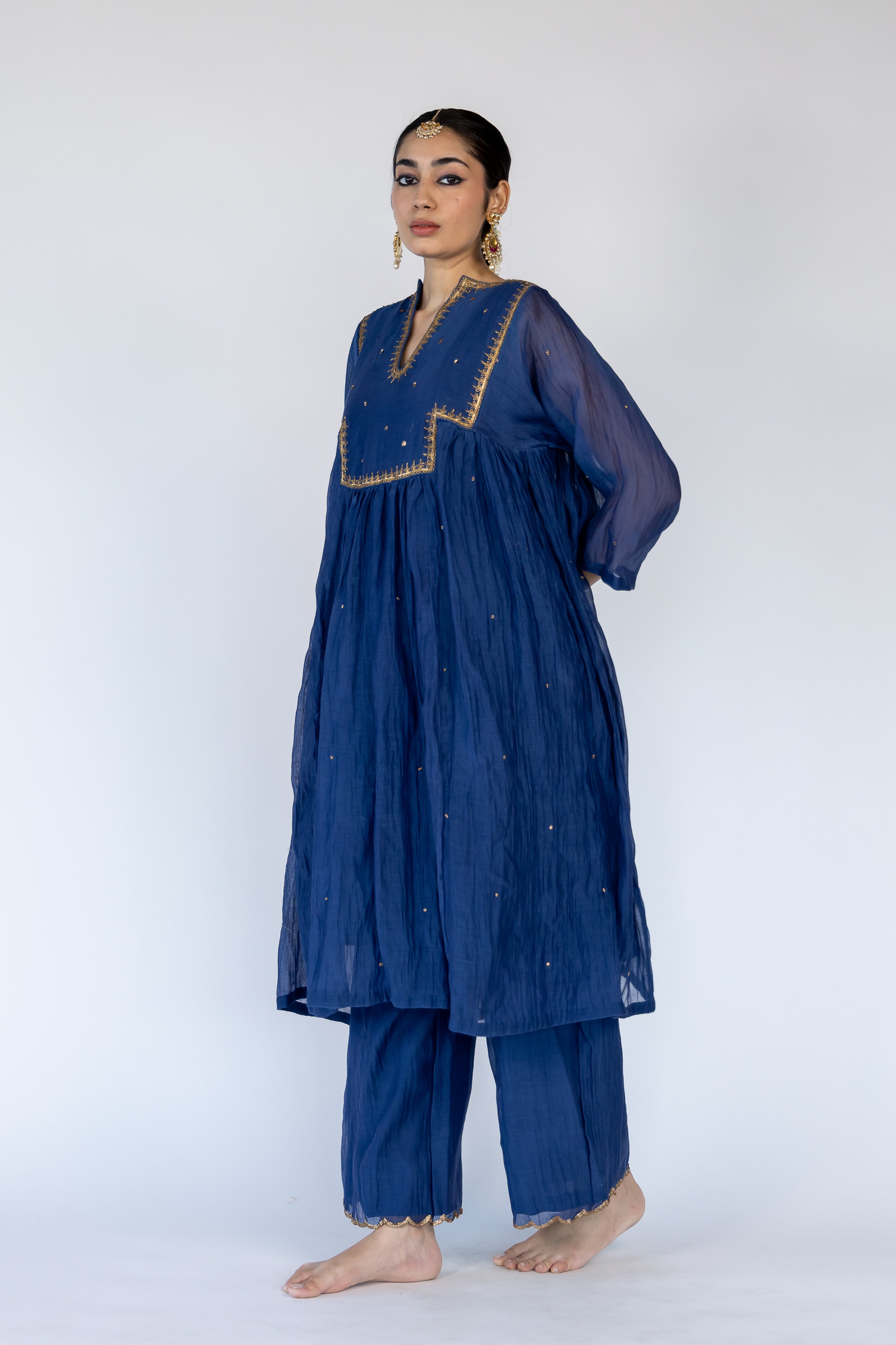 Farah Kurta Set - Blue