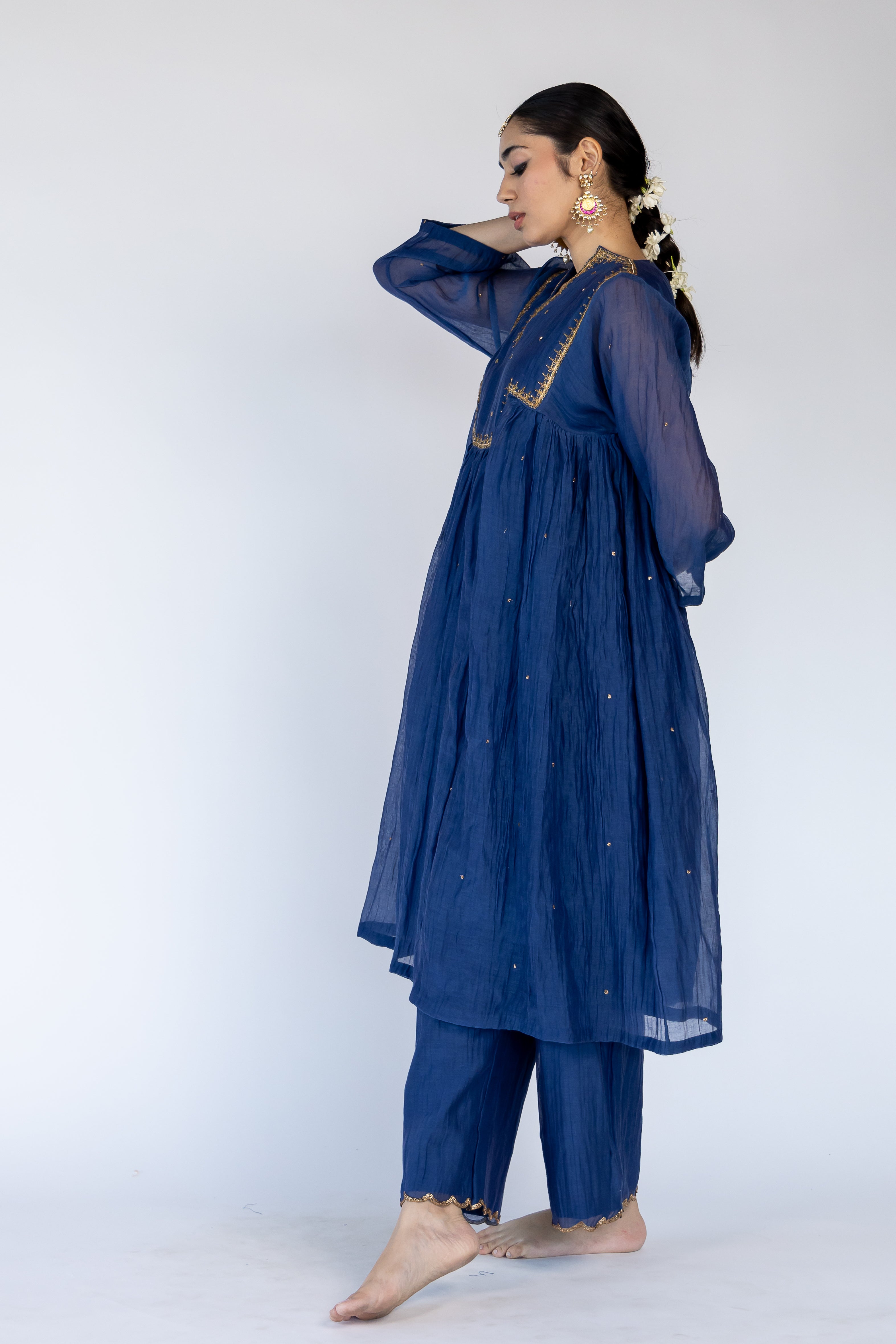 Farah Kurta Set - Blue