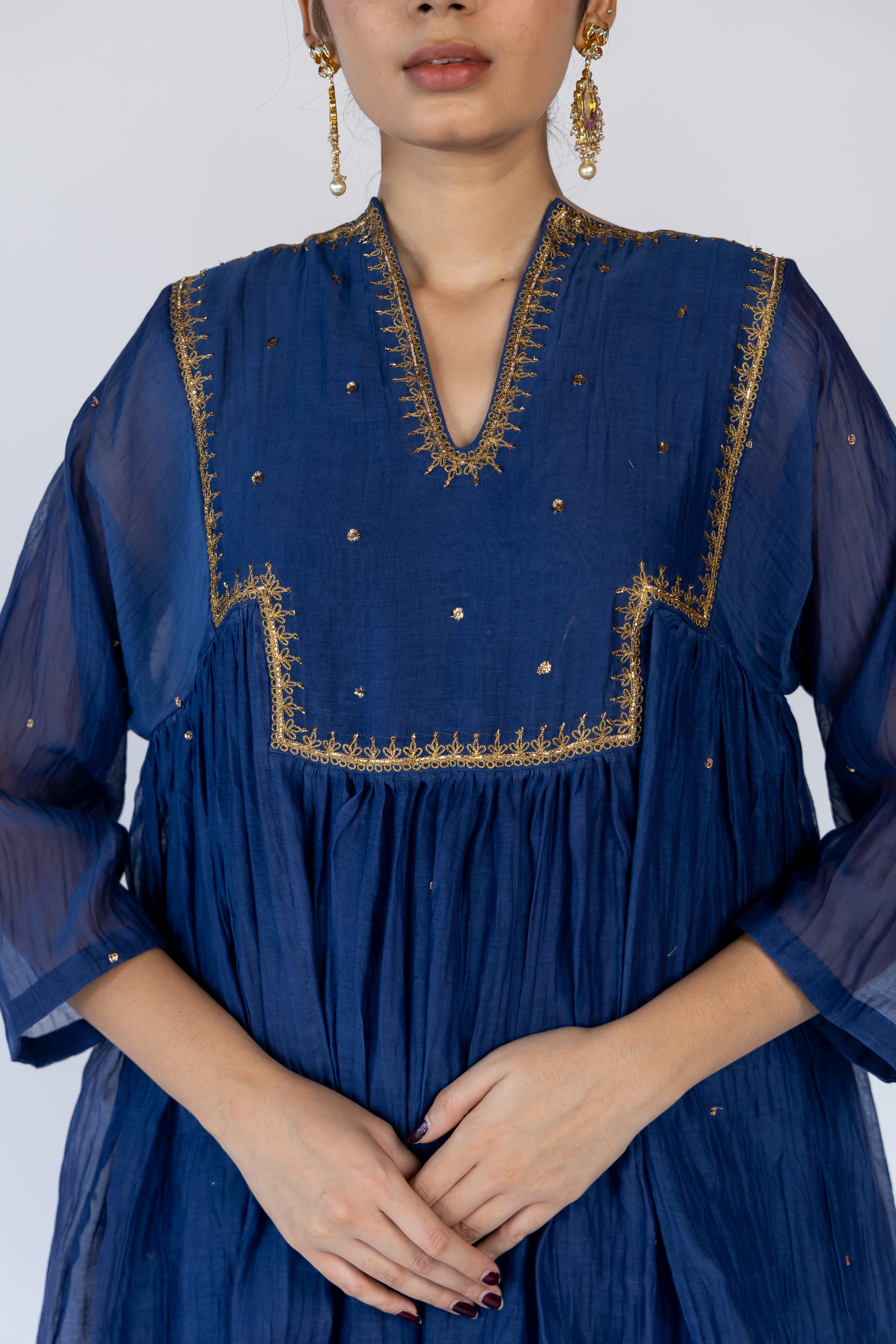 Farah Kurta Set - Blue