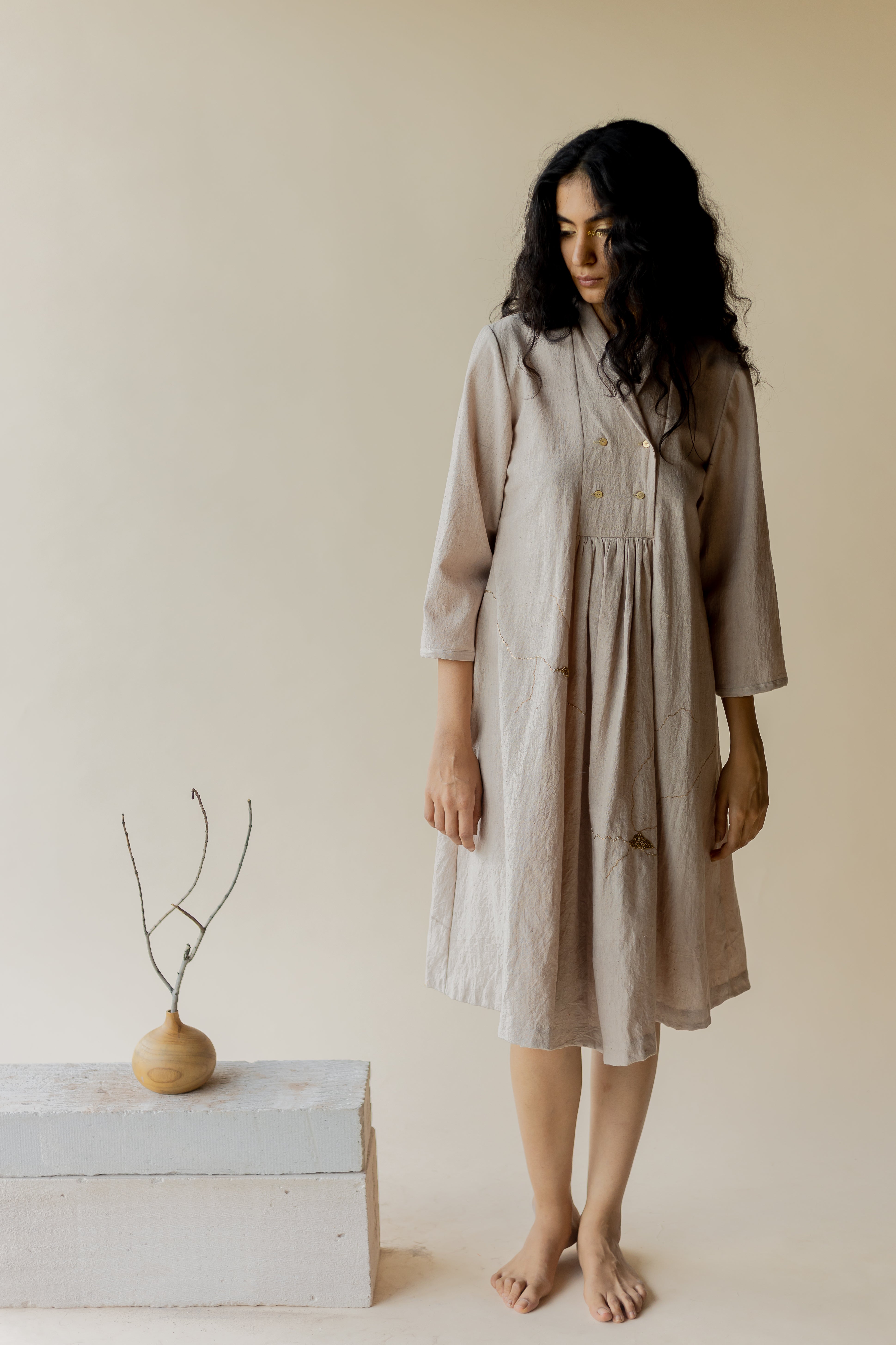 Beige Tesu Dress