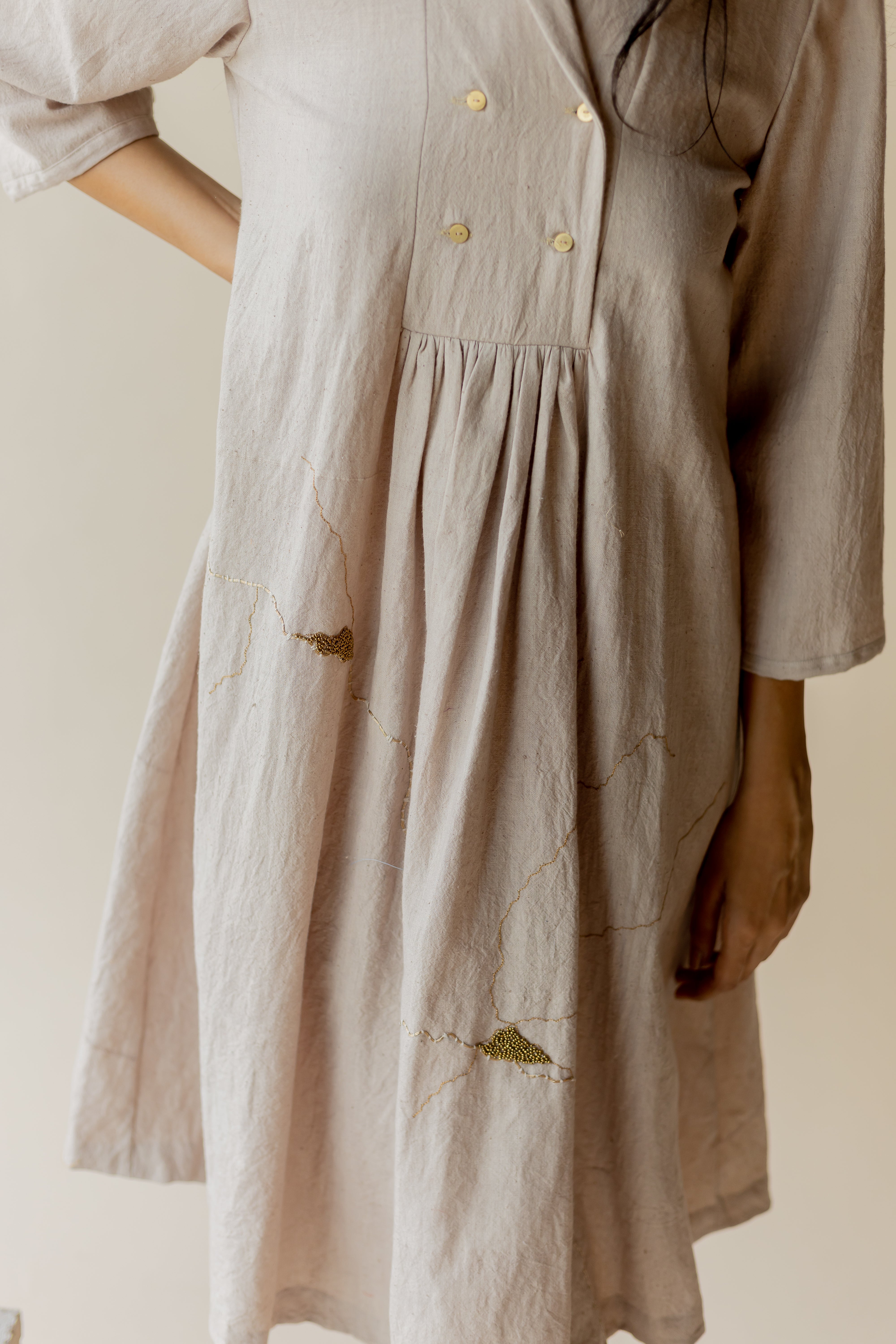 Beige Tesu Dress