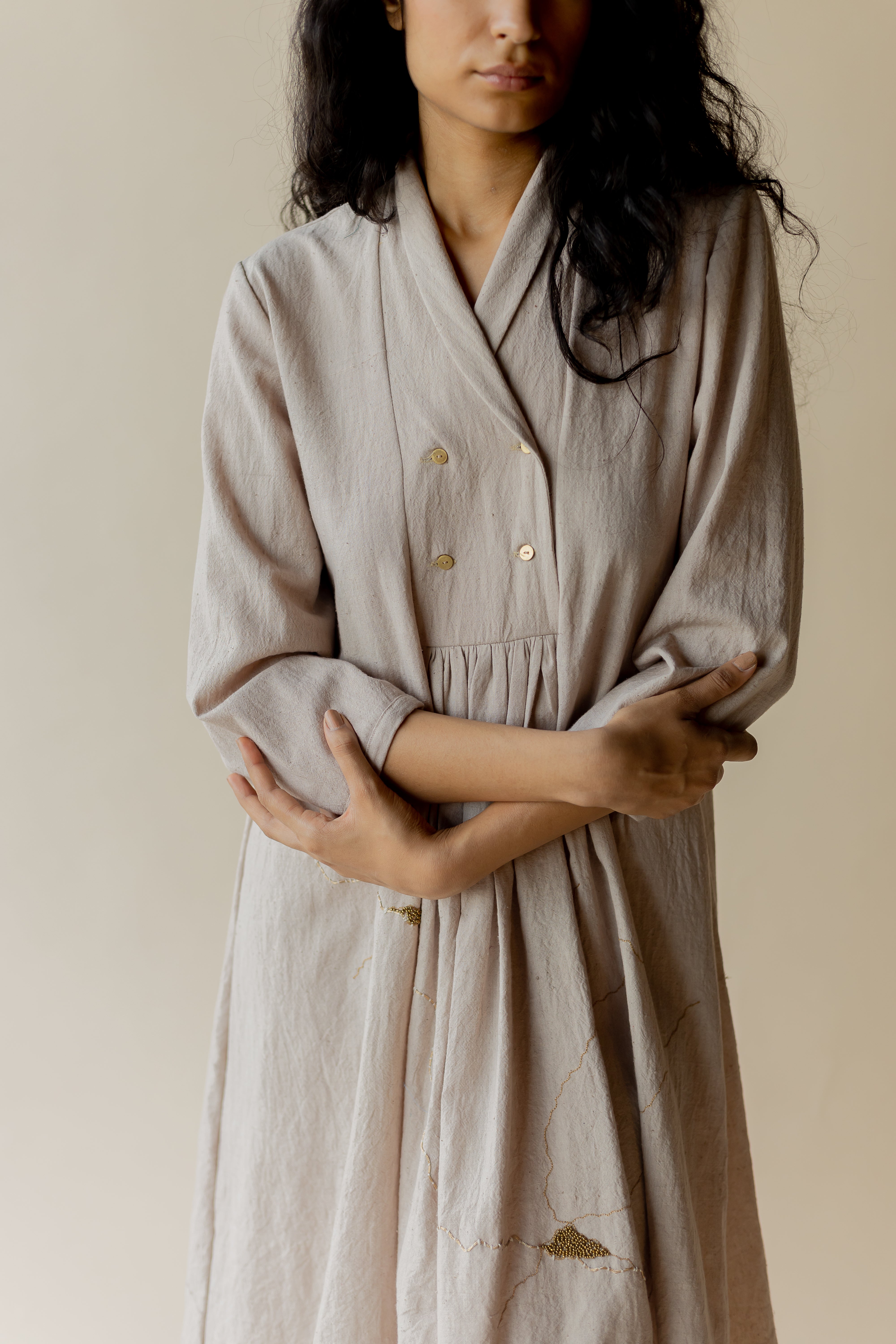 Beige Tesu Dress