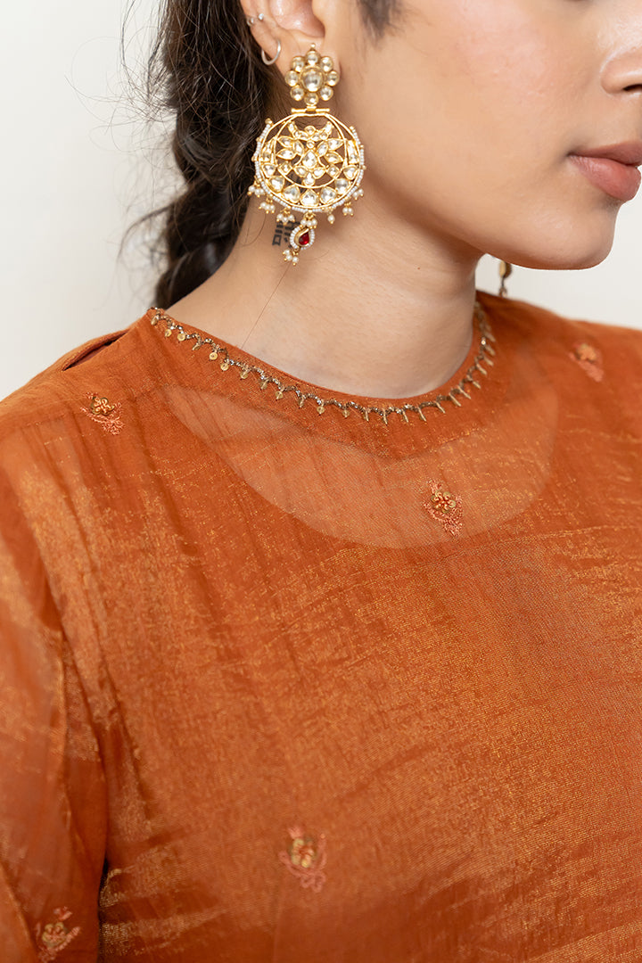 Zareen Gharara Set - Rust