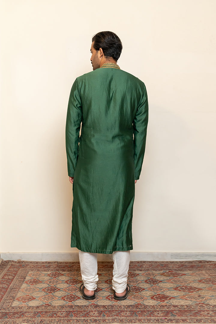 Nawab Kurta - Emerald Green