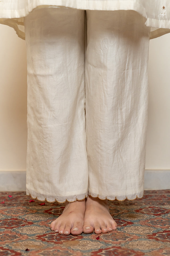 Roohi Kalidaar Kurta Set - Ivory