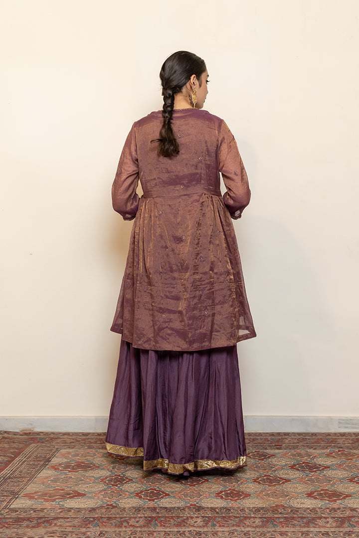 Zareen Gharara Set - Aubergine