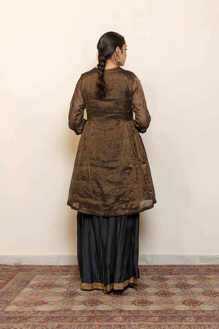 Zareen Gharara Set - Black