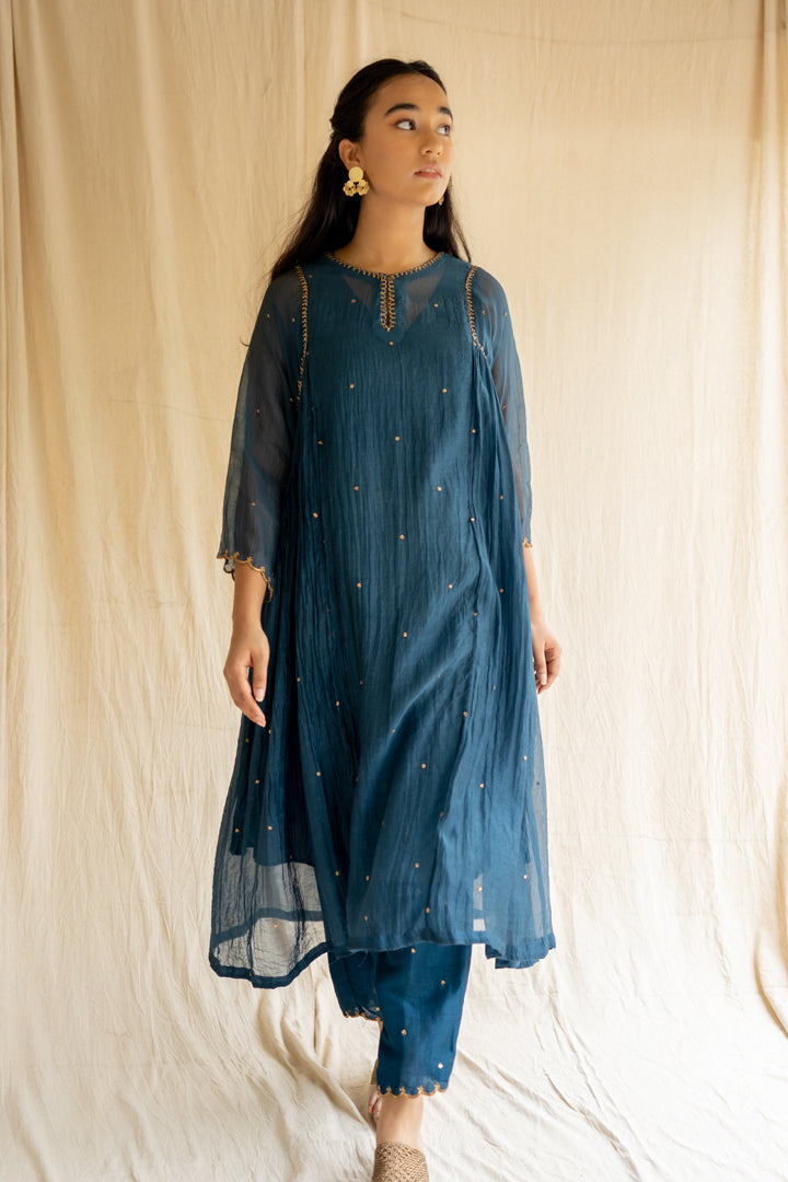 Teal Arsh Kurta Set