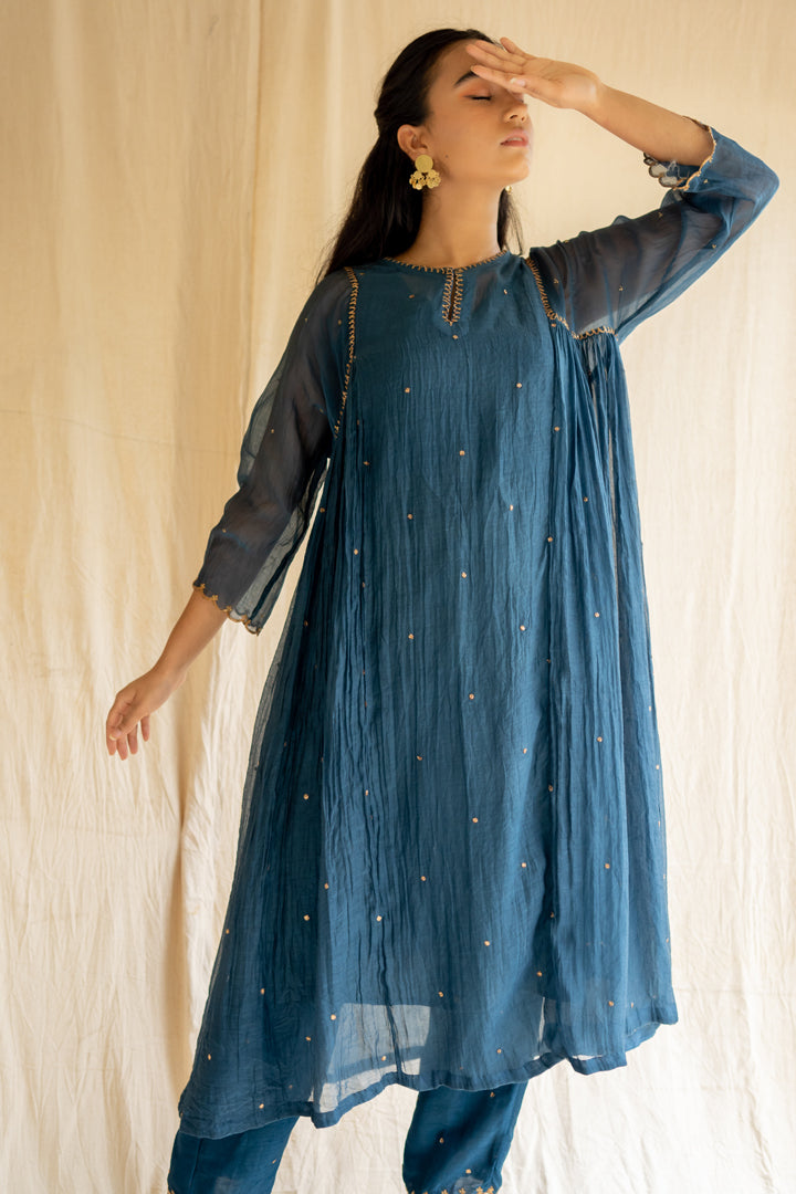 Teal Arsh Kurta Set