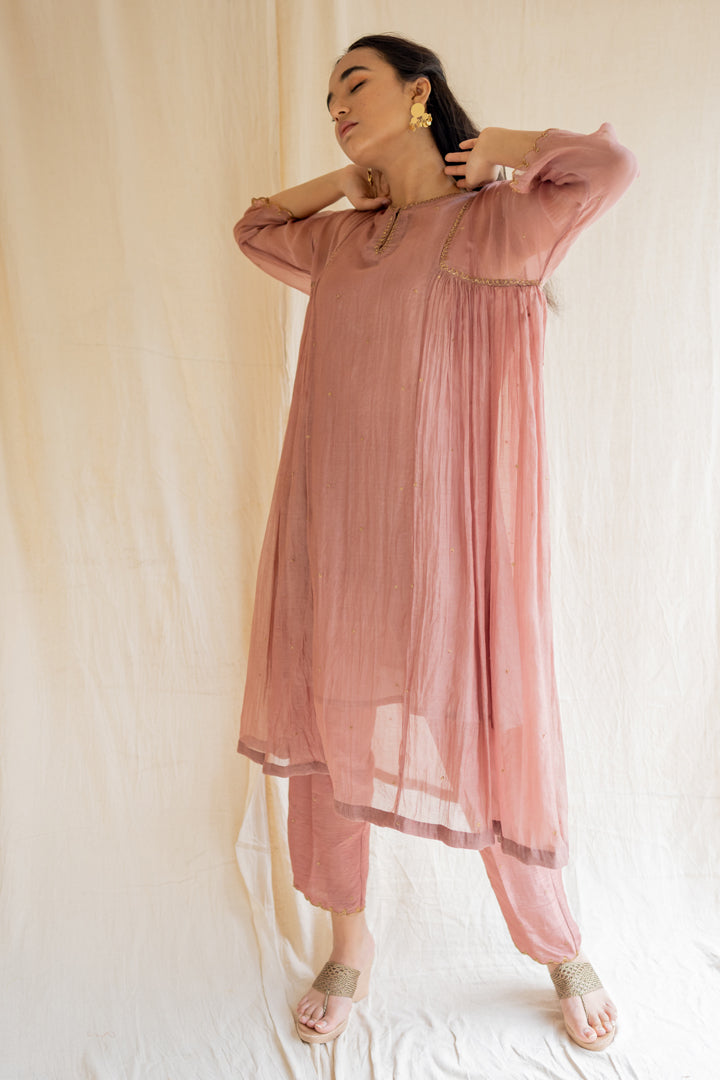 Old Rose Arsh Kurta