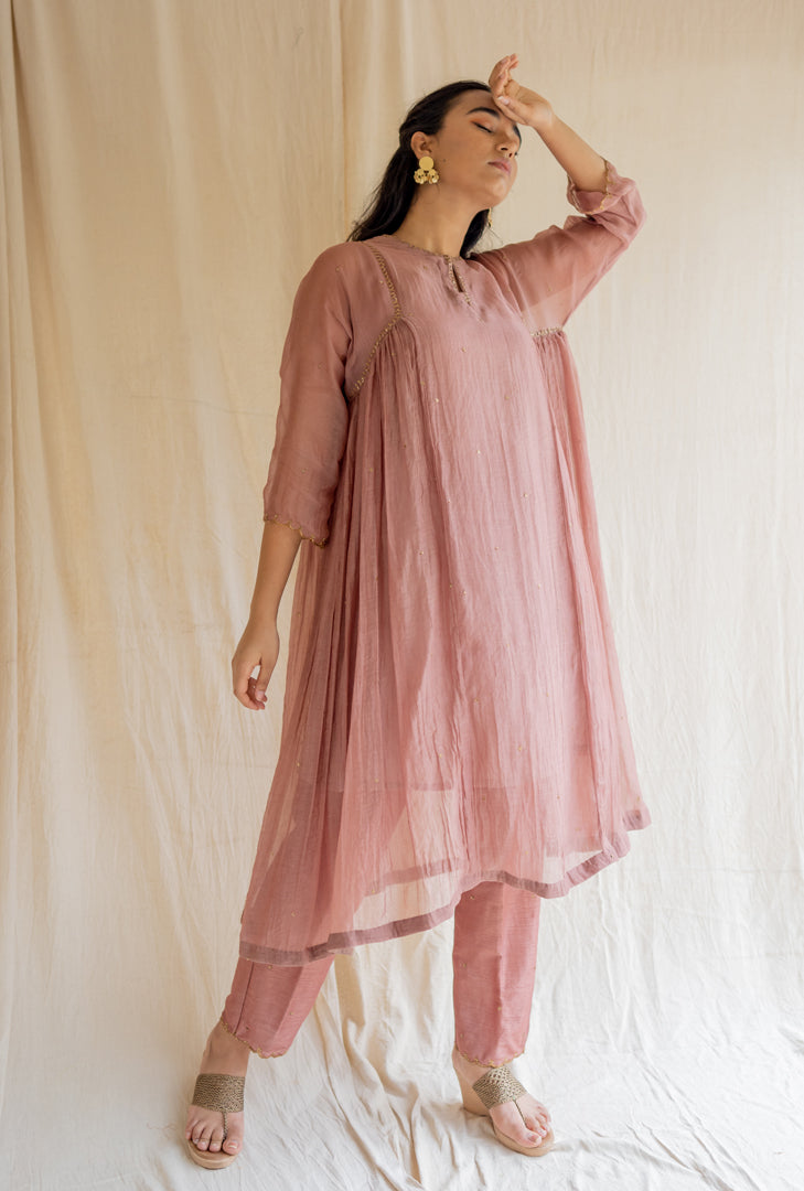 Old Rose Arsh Kurta