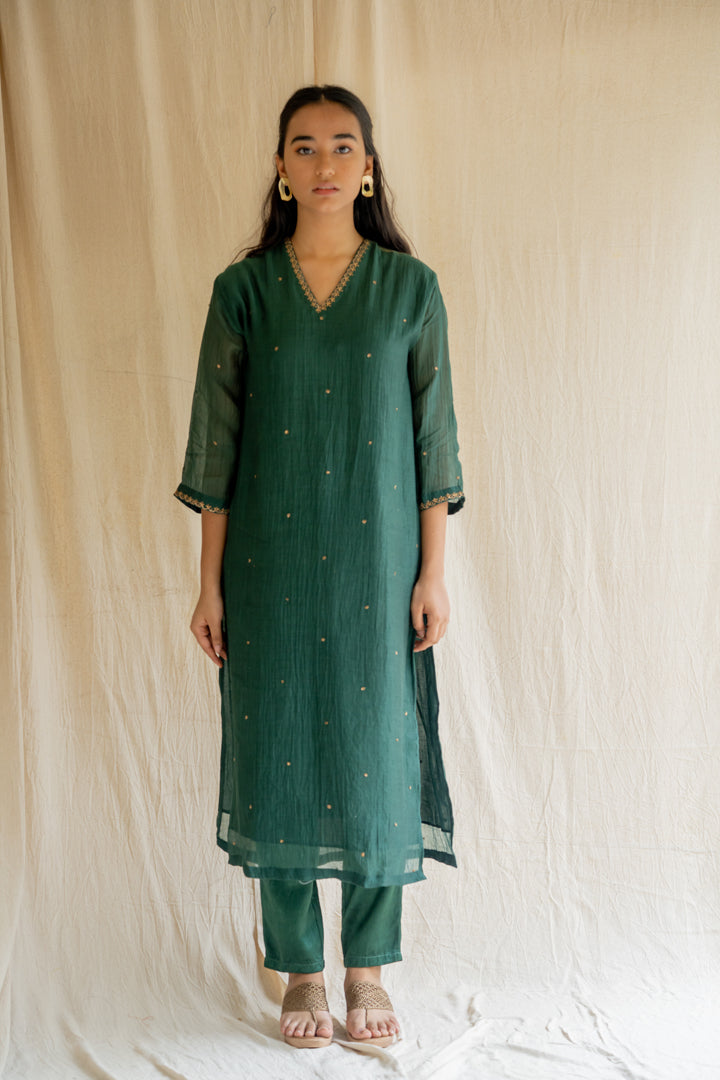 Emerald Green Baad Kurta Set