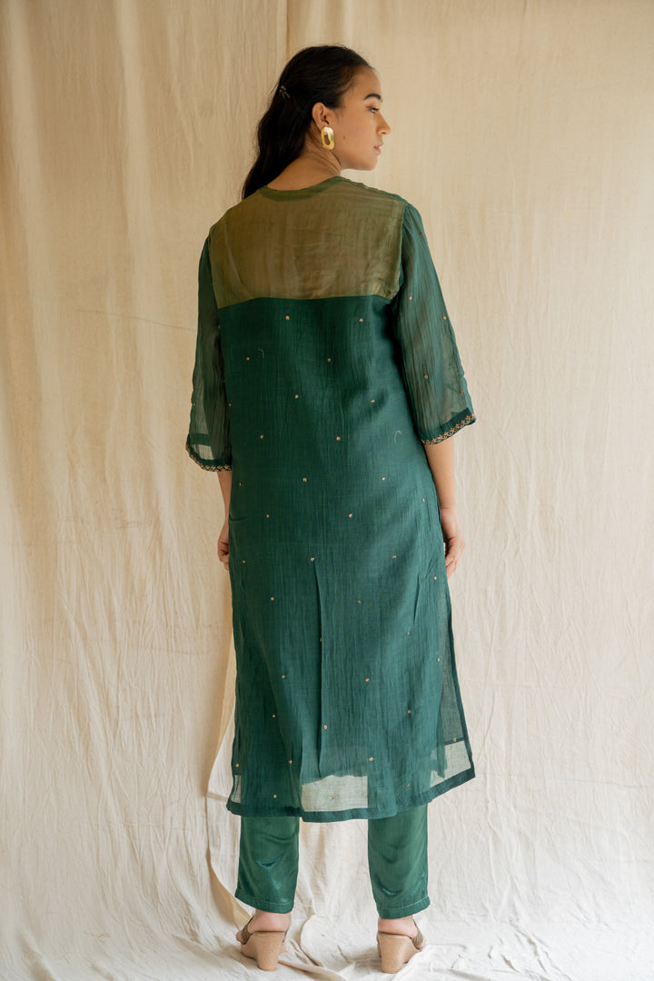 Emerald Green Baad Kurta Set