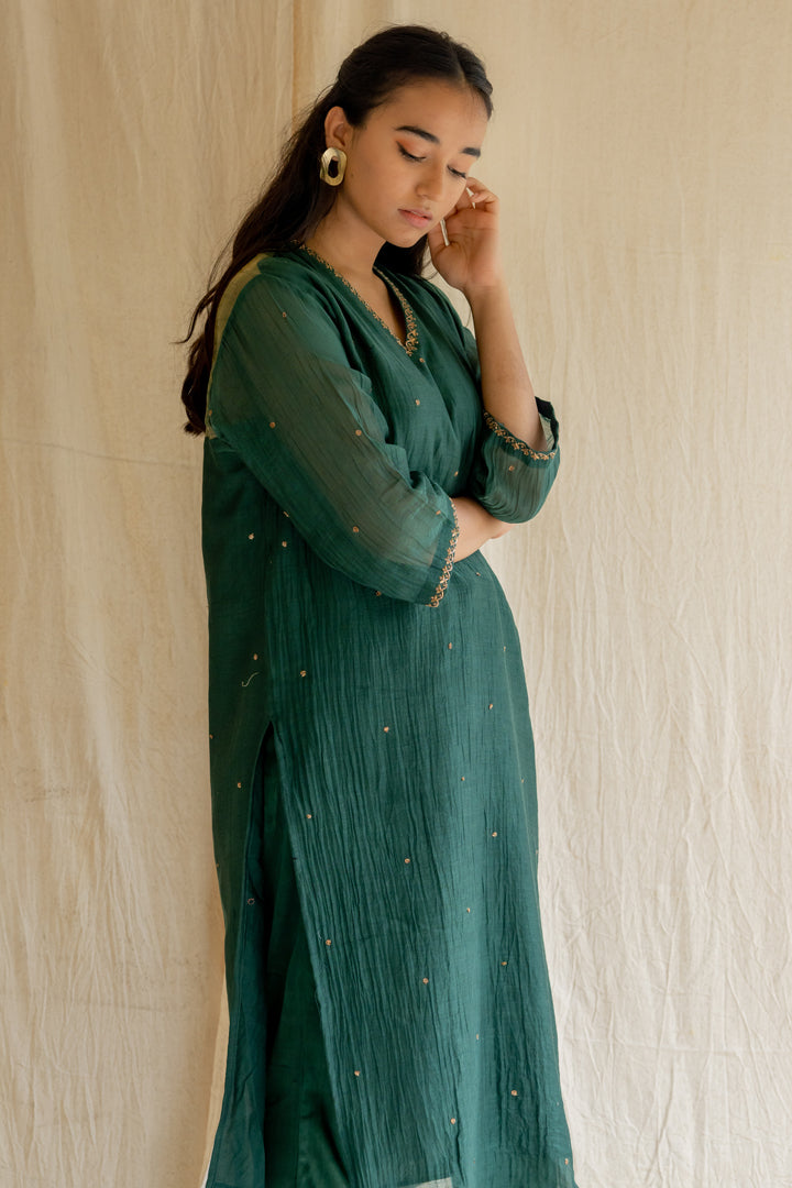 Emerald Green Baad Kurta Set