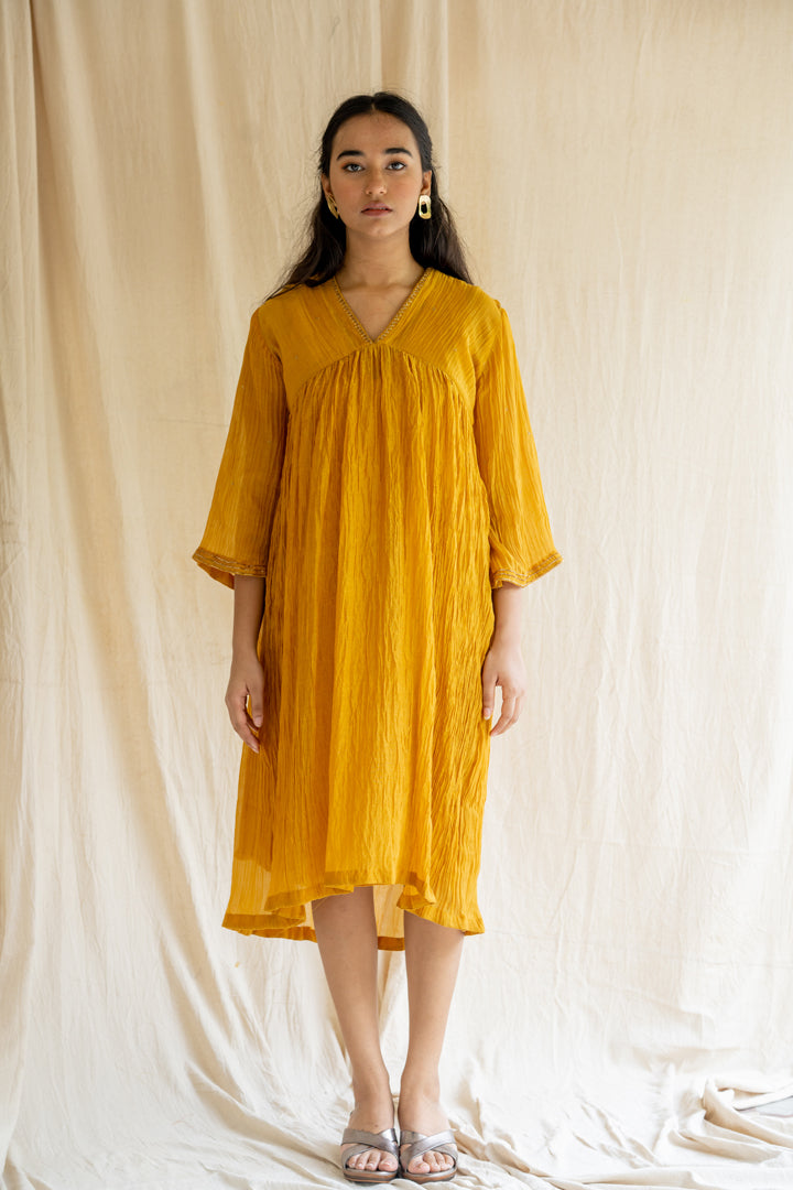 Mustard Yellow Ghym Dress