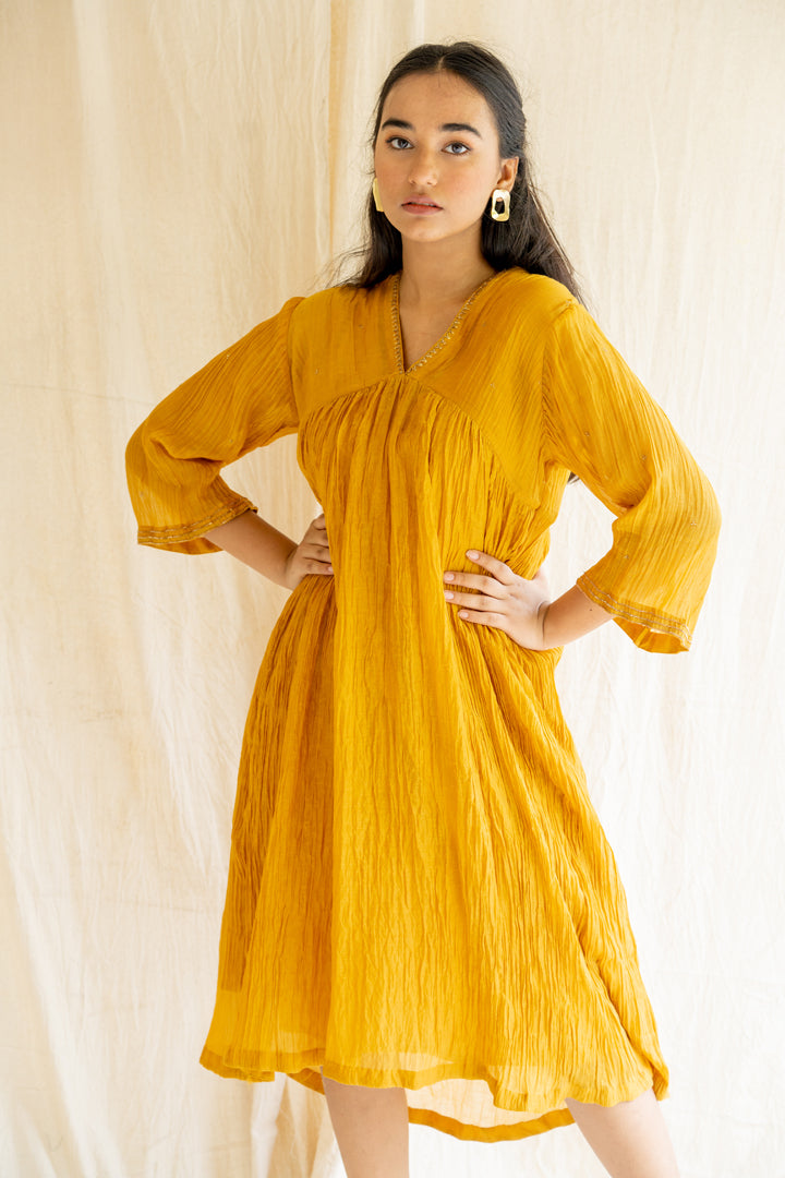 Mustard Yellow Ghym Dress