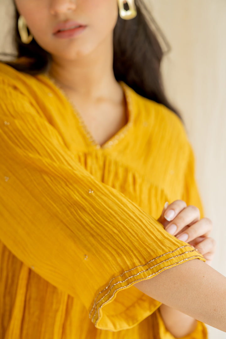 Mustard Yellow Ghym Dress