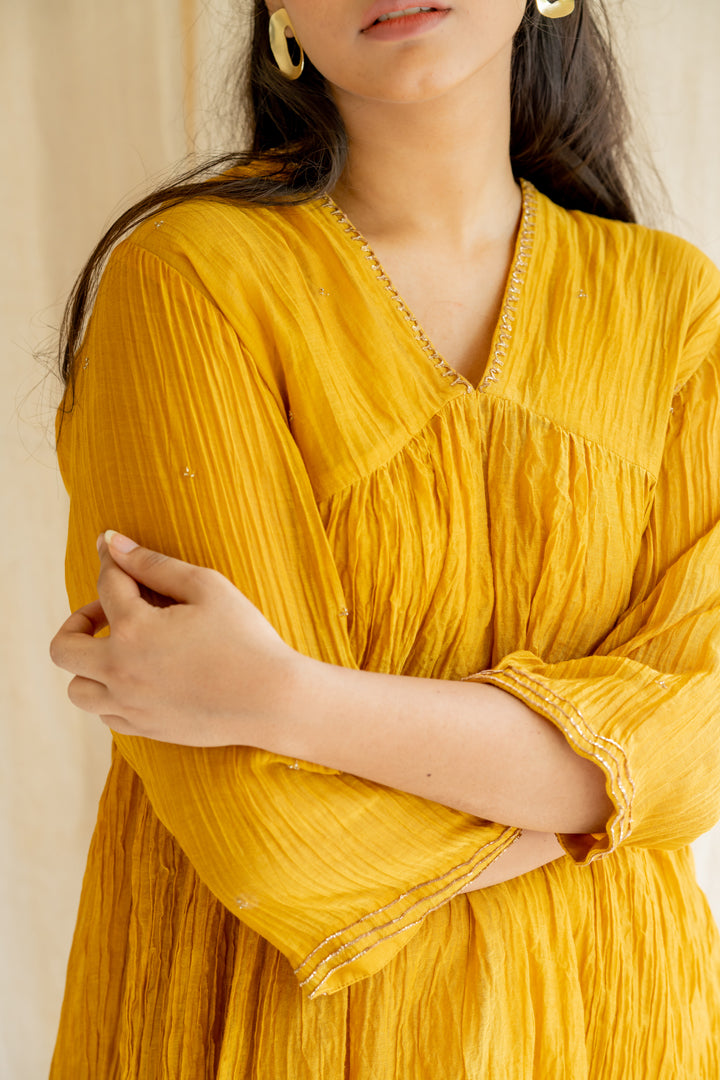 Mustard Yellow Ghym Dress