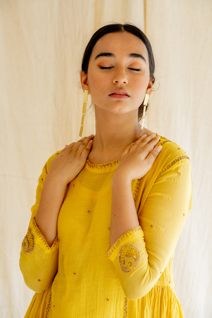 Yellow Baadal Kurta Set