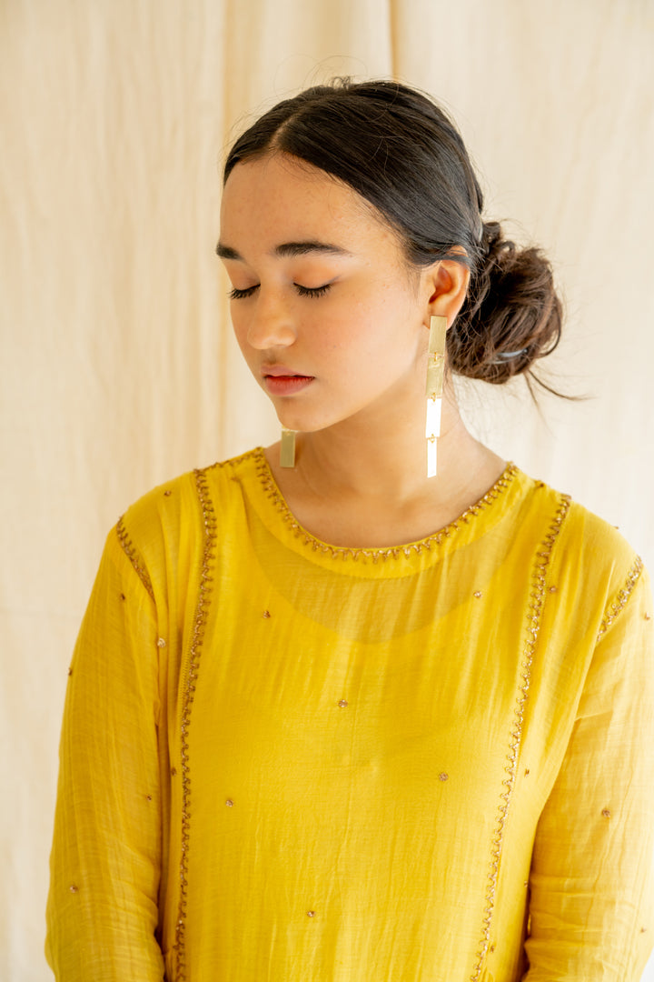 Yellow Baadal Kurta Set