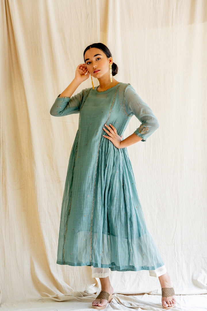 Sapphire Blue Baadal Kurta