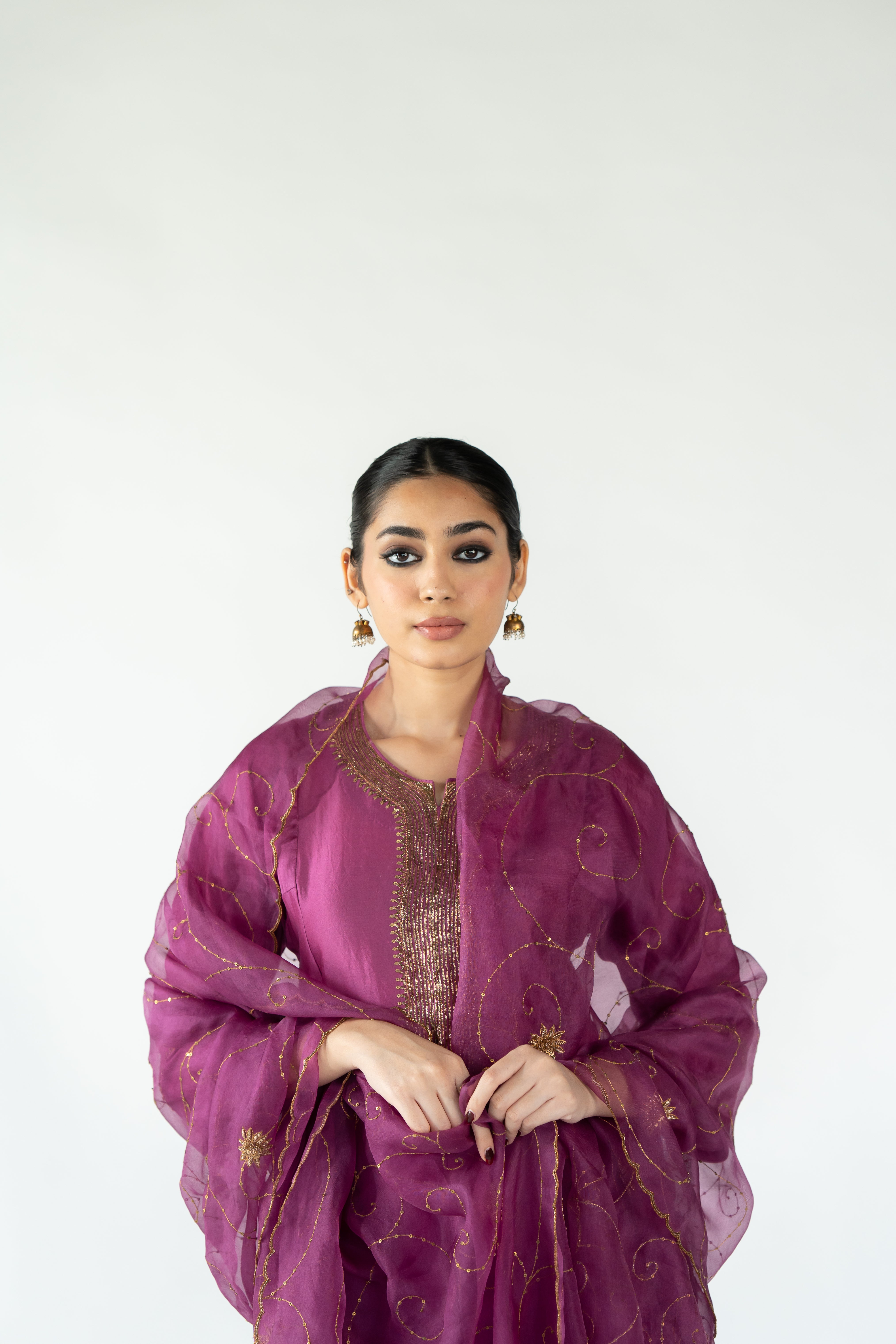 Nagma Jaal Odhani - Magenta