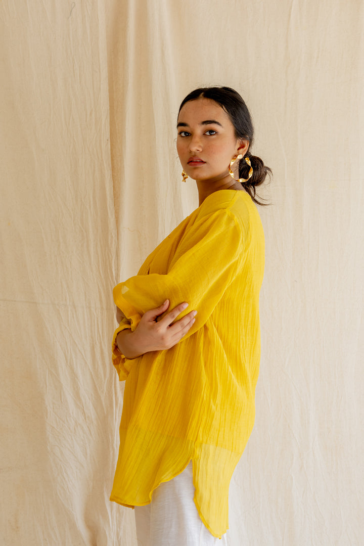 Yellow Itar Kurti