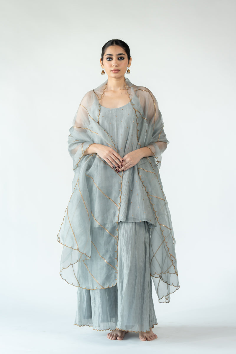 Niloufer Gharara Set - Grey (Set of 3)