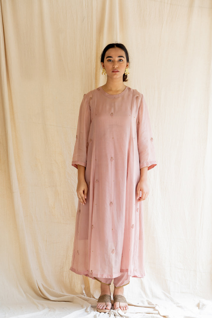 Old Rose Abha Kurta Set