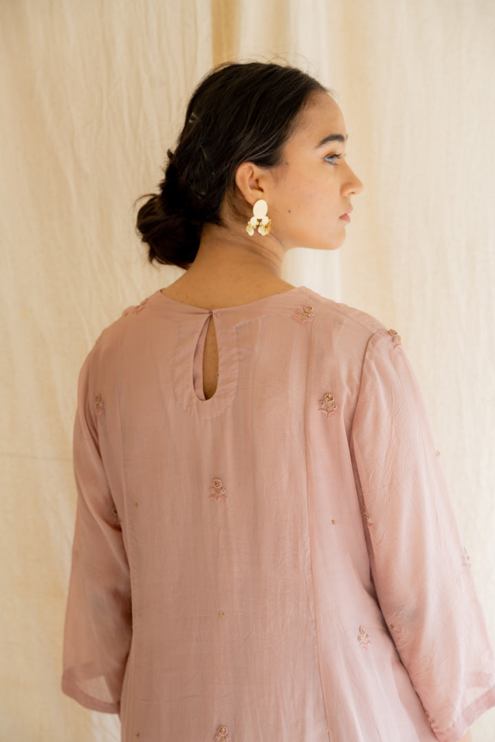 Old Rose Abha Kurta Set