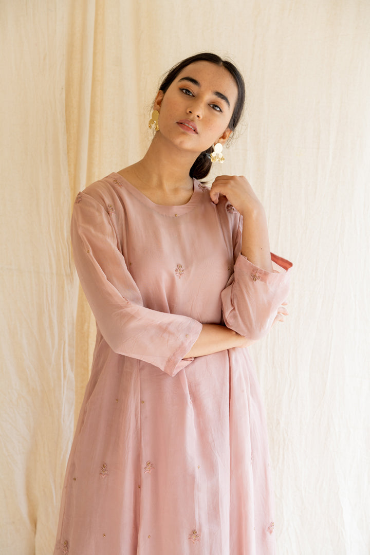 Old Rose Abha Kurta Set