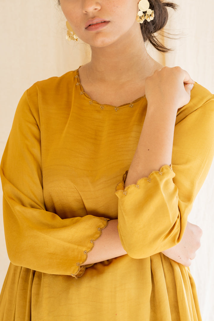 Mustard Taar Kurta