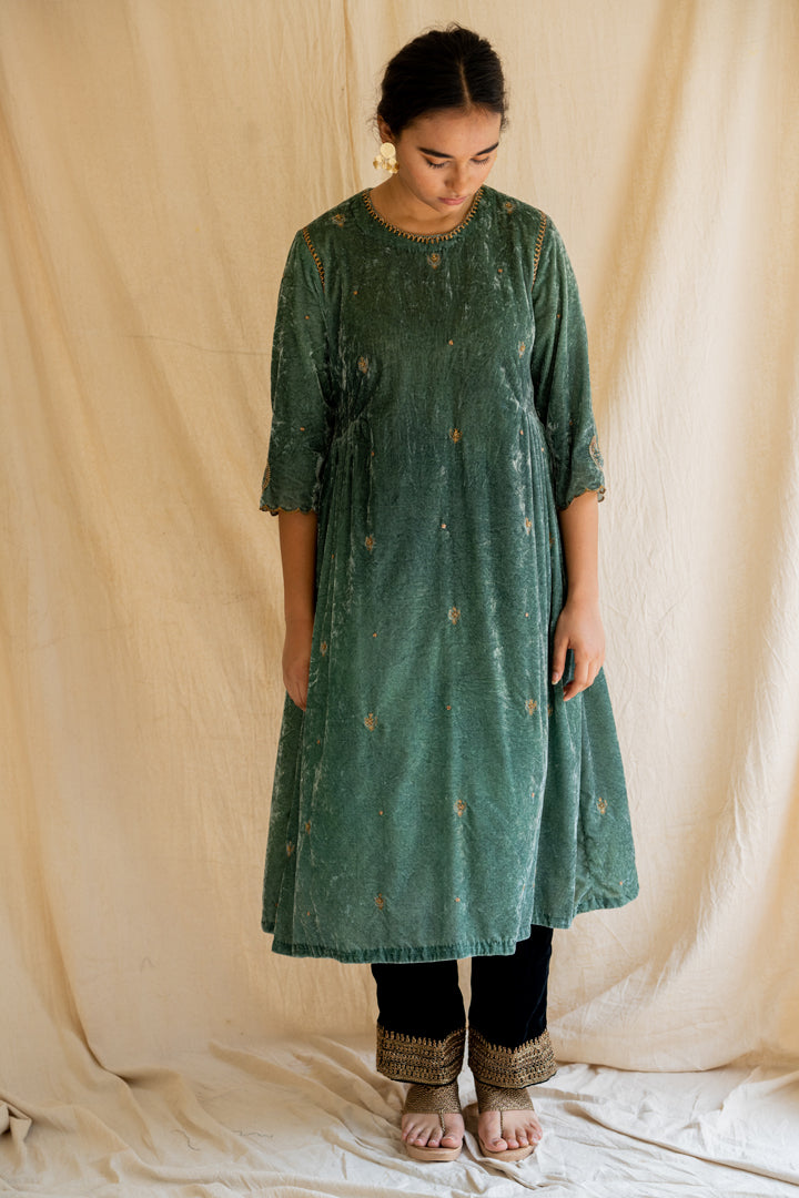 Aqua Green Titar Kurta