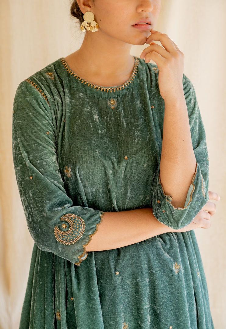 Aqua Green Titar Kurta