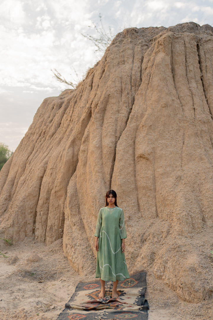 Pastel green kara dress