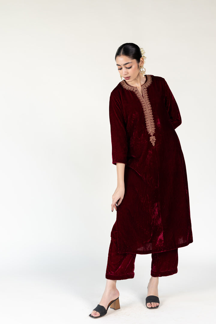 Maroon Ambar Kurta