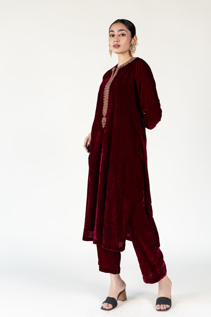 Maroon Ambar Kurta