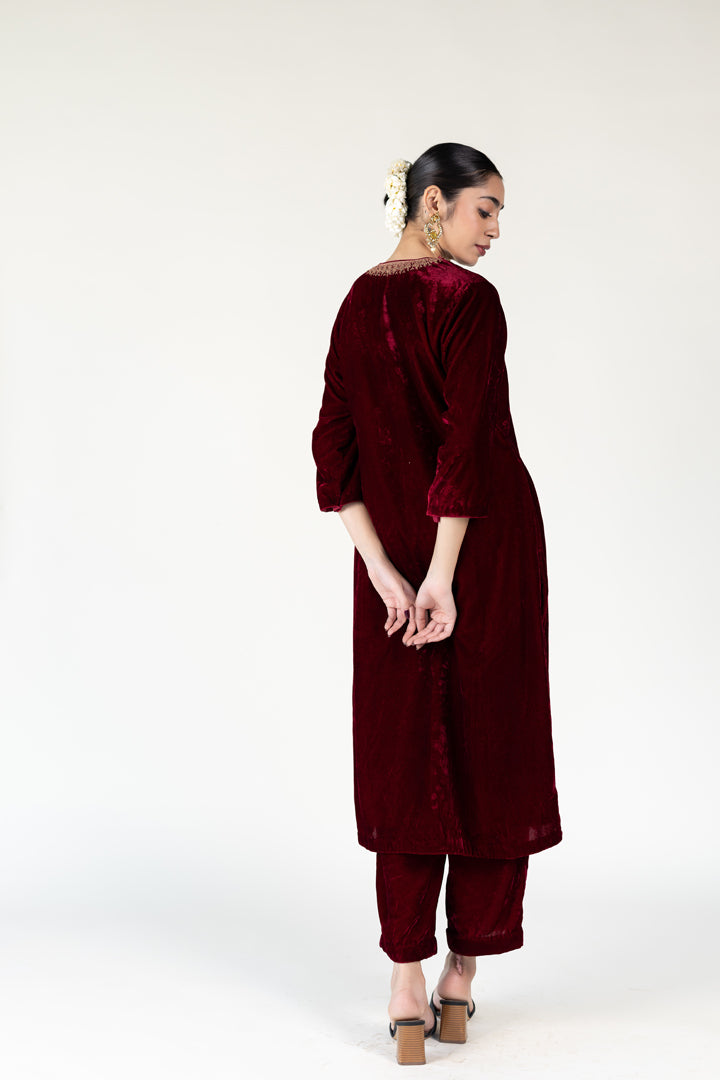 Maroon Ambar Kurta